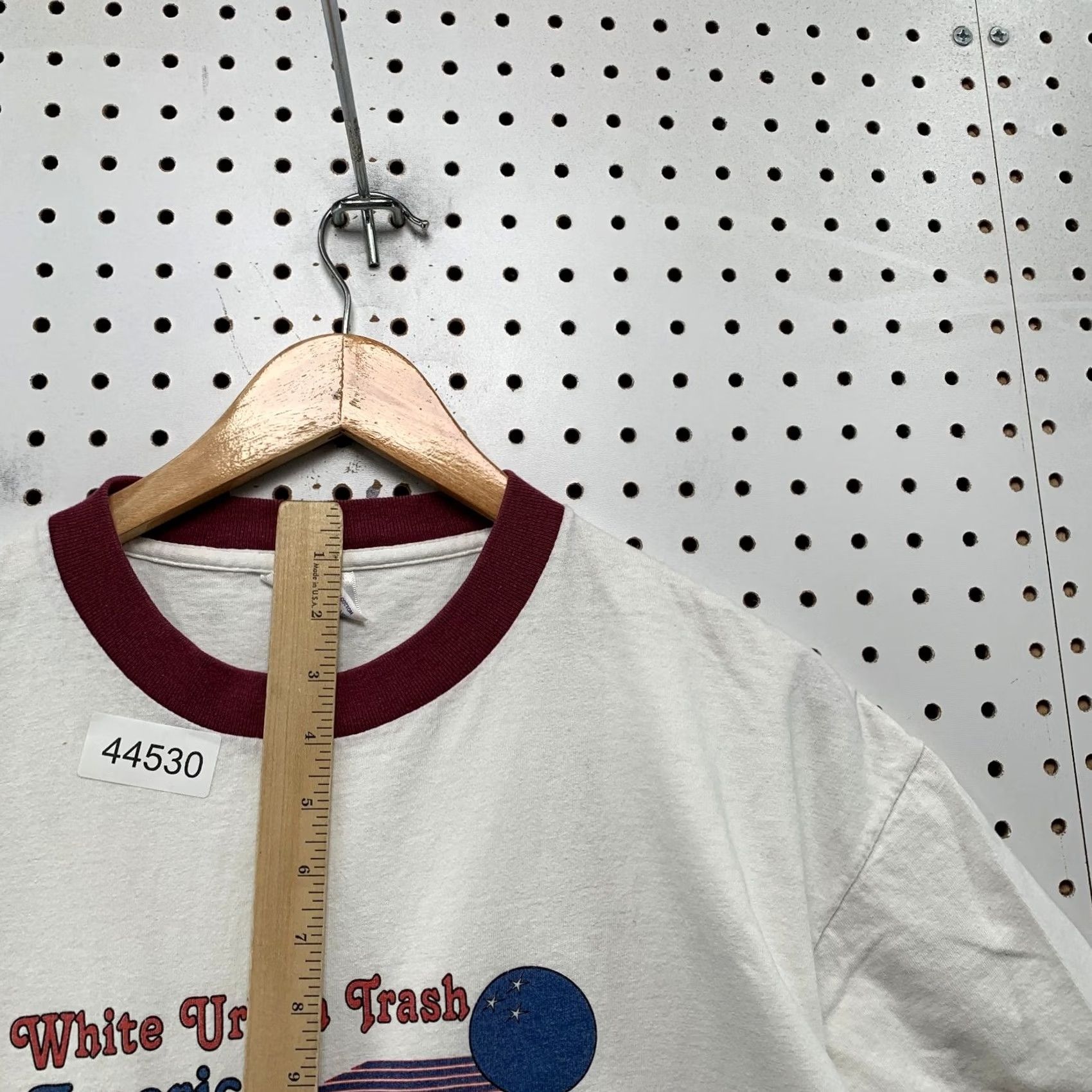 TEE JAYS VINTAGE White Urban Trash America Shirt Mens XL WUT Bowling Graphic Skate 90s Size US XL / EU 56 / 4 - 7 Thumbnail