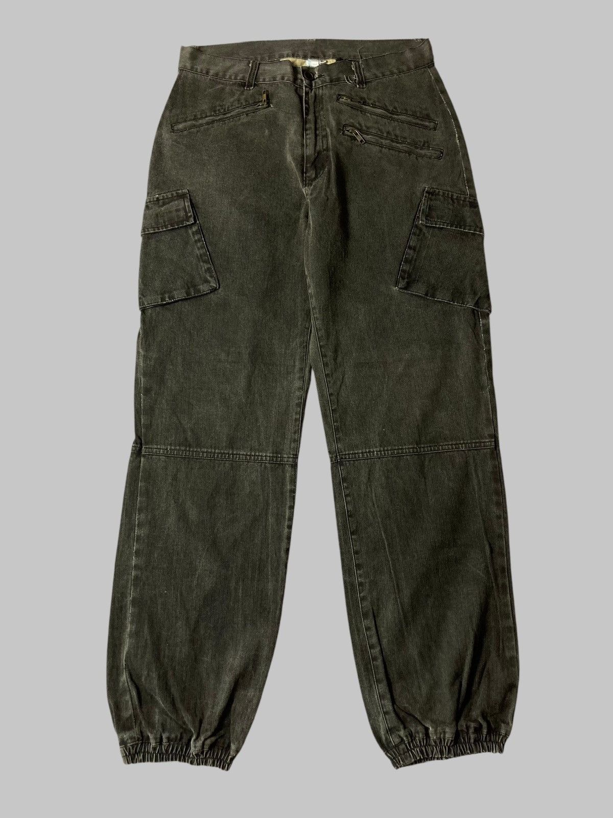 Designer × Japanese Brand PARADISE.INC Cargo Washed Jogger Pants💥 Size US 32 / EU 48 - 1 Thumbnail