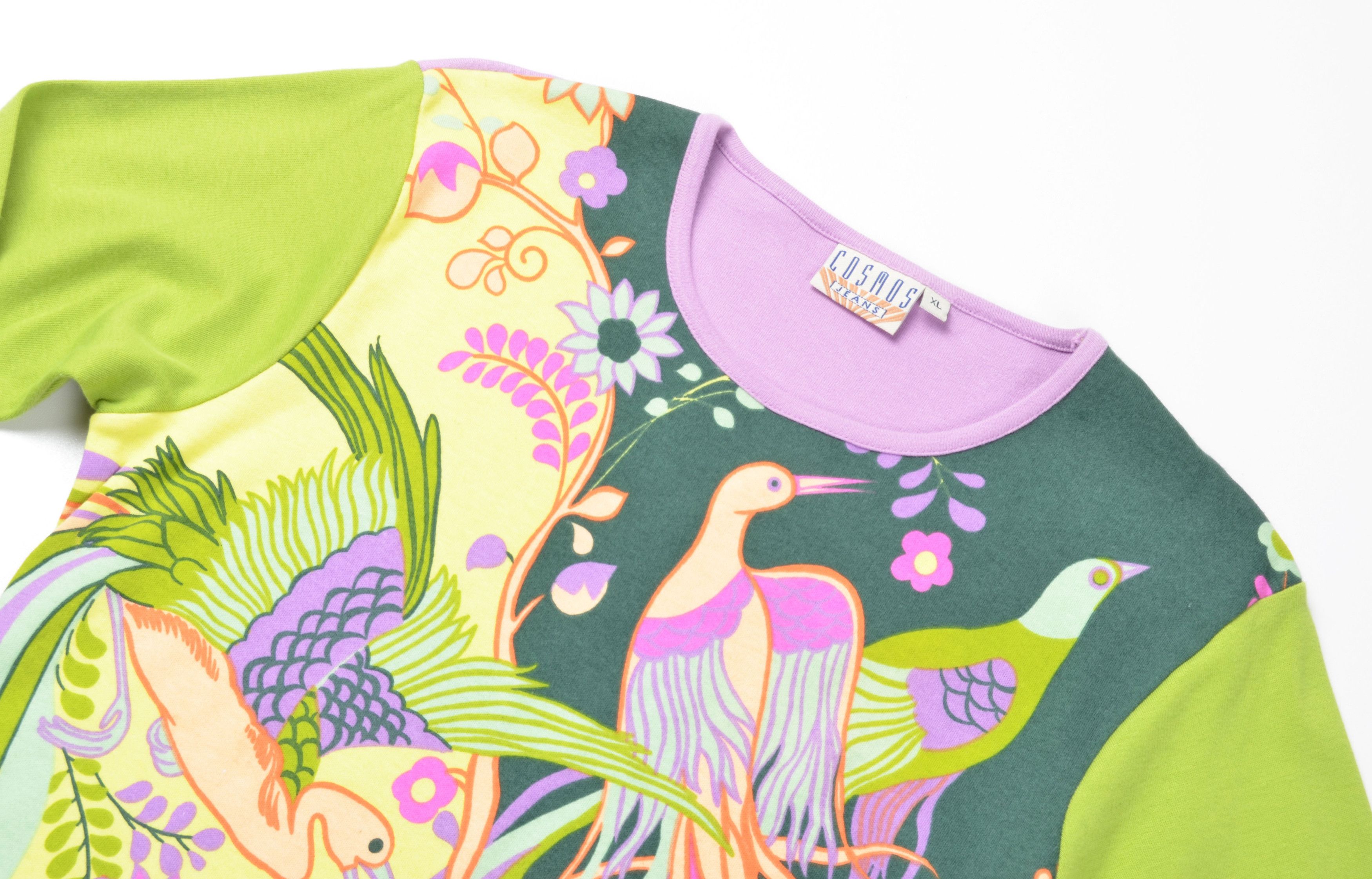 Vintage Vintage Cosmos Jeans Y2K Fantasy Bird Print Psychedelic Top Size XL / US 12-14 / IT 48-50 - 4 Thumbnail