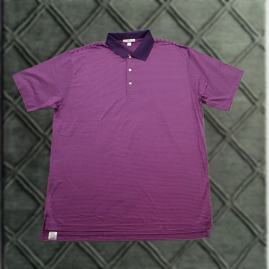 Peter Millar Peter Millar Polo Shirt Mens XL Golf Purple Plum Stripe Bel Air CC 32x25 Size US XL / EU 56 / 4 - 1 Thumbnail