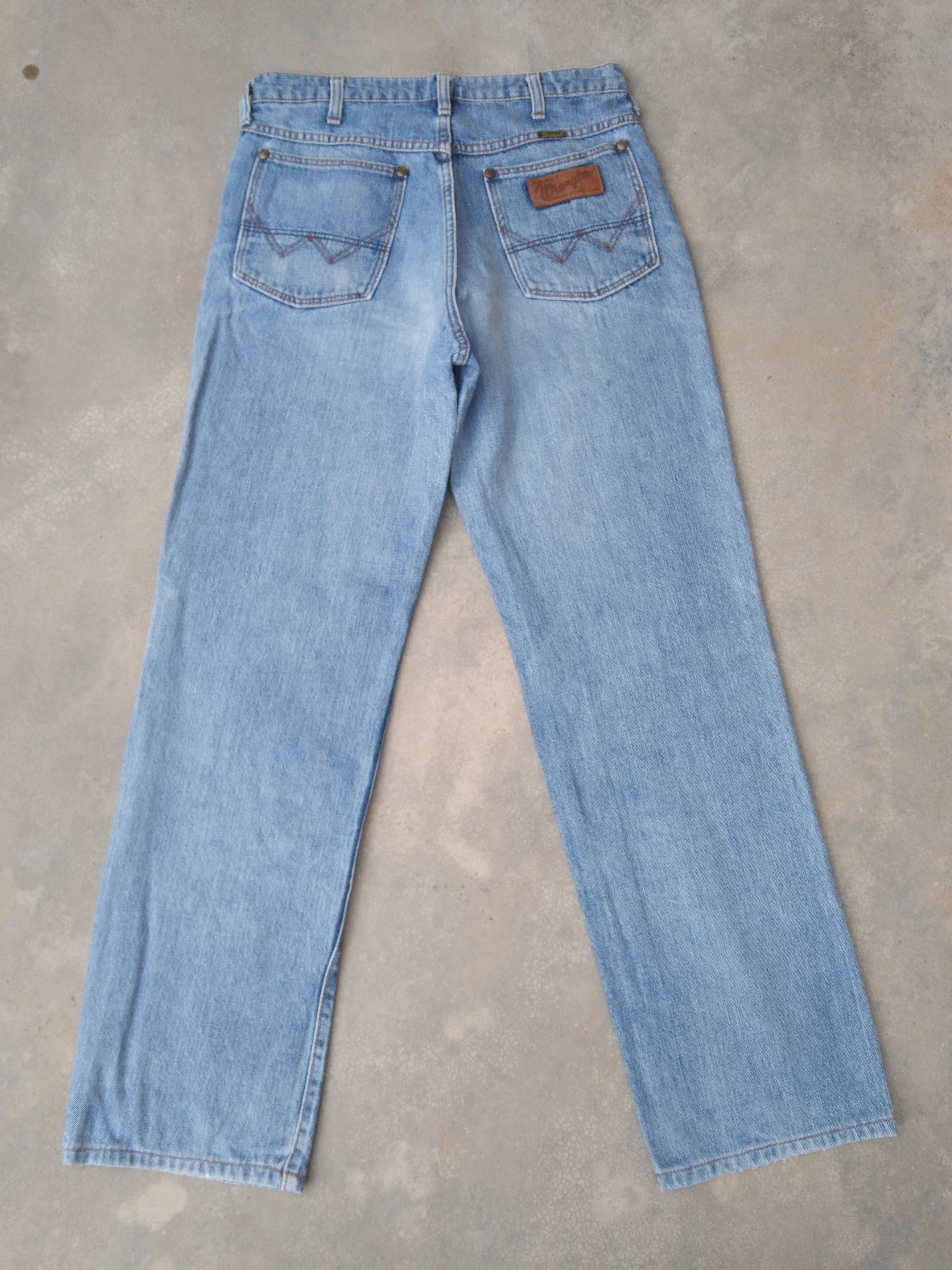 Japanese Brand Vintage Wrangler Blue Bell Straight Leg Jeans 30x30 Size US 30 / EU 46 - 2 Thumbnail