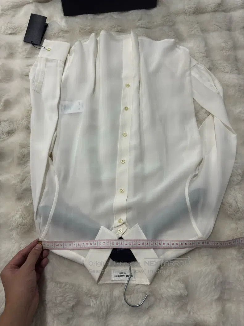 Saint Laurent Paris Saint Laurent Paris Women's Silk Shirt Size XS / US 0-2 / IT 36-38 - 6 Thumbnail