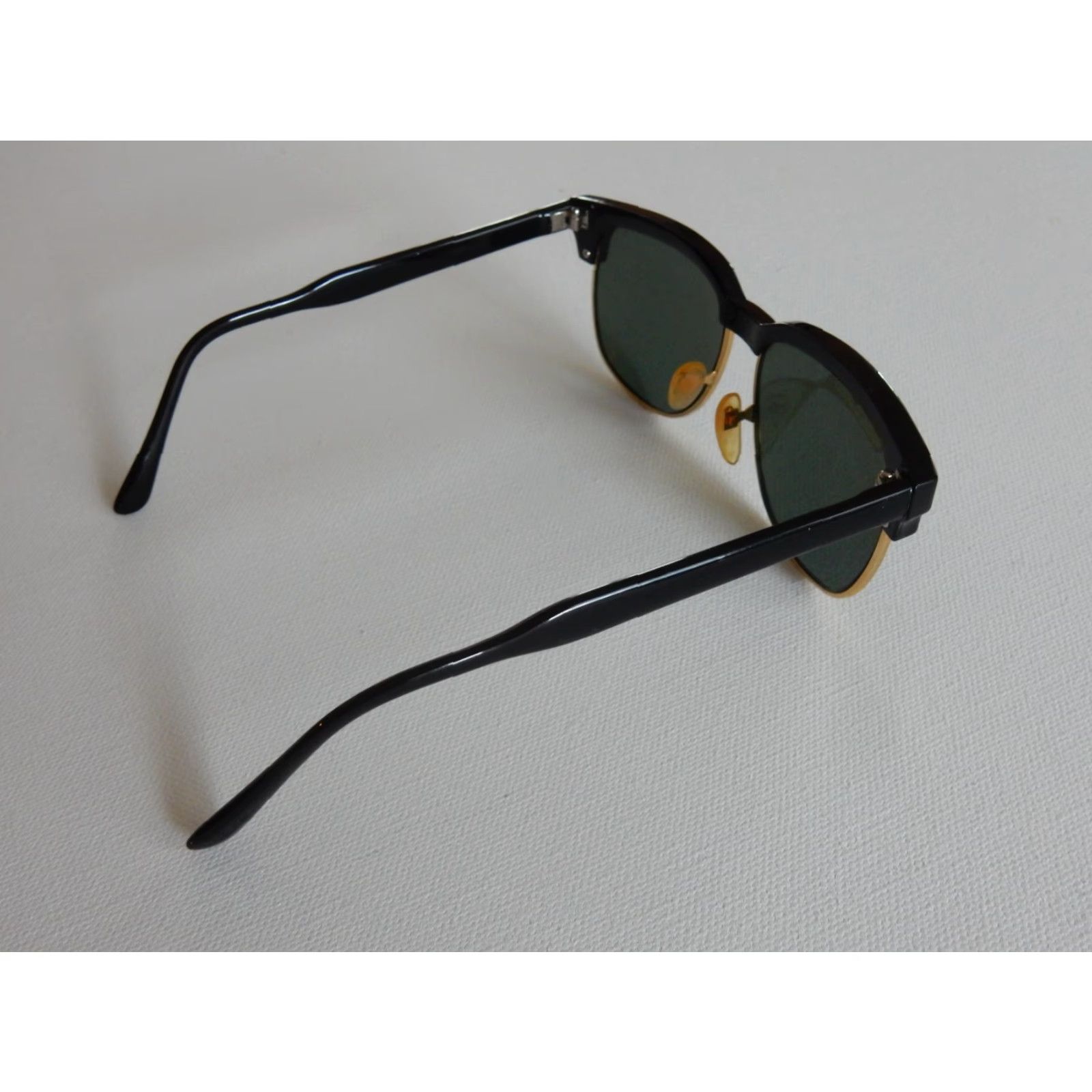 Vintage VINTAGE Unisex Adults Sunglasses Black-Blue-Gold 1980s Taiwan Made Size ONE SIZE - 4 Thumbnail