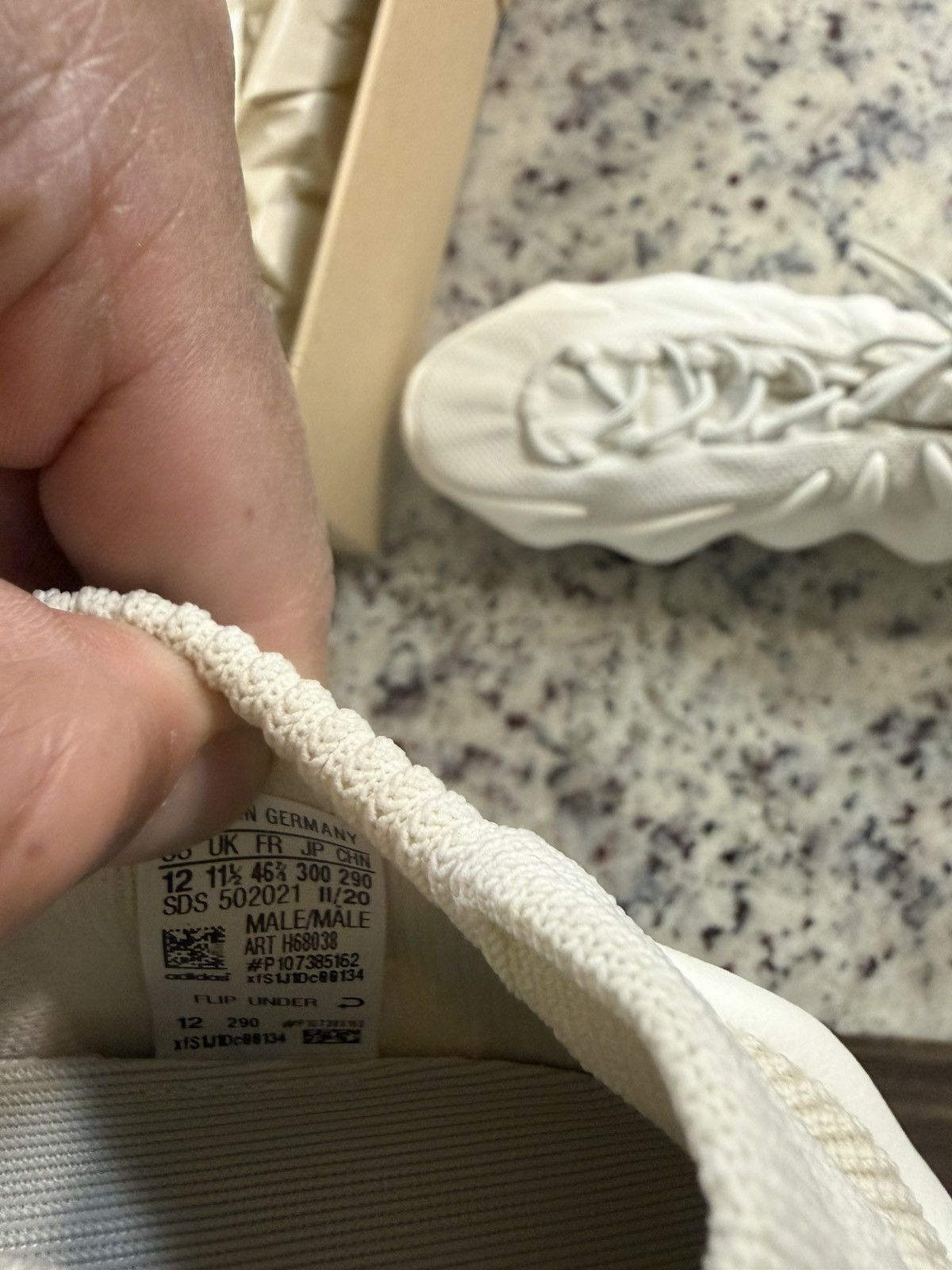 Yeezy Adidas Yeezy 450 Cloud White Size US 12 / EU 45 - 6 Thumbnail