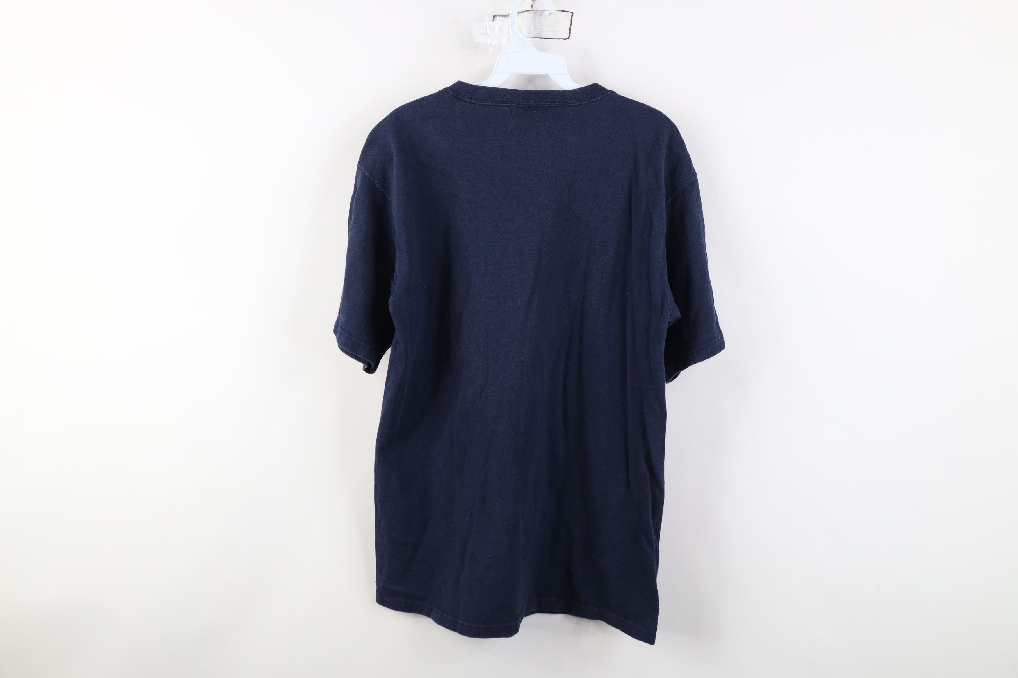 Vintage Vintage 90s Streetwear Heavy Blank Cotton T-Shirt Blue USA Size US M / EU 48-50 / 2 - 10 Thumbnail