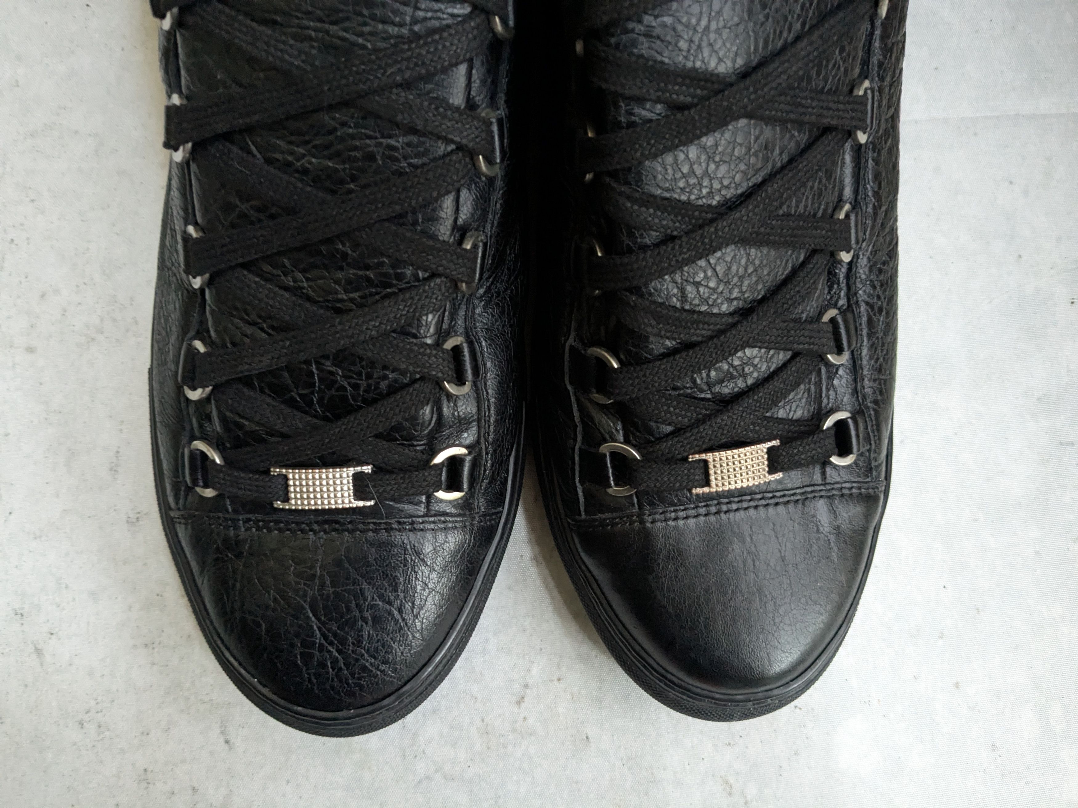 Balenciaga Balenciaga Arena Sneakers Black 13 High Tops Leather Size US 13 / EU 46 - 2 Thumbnail