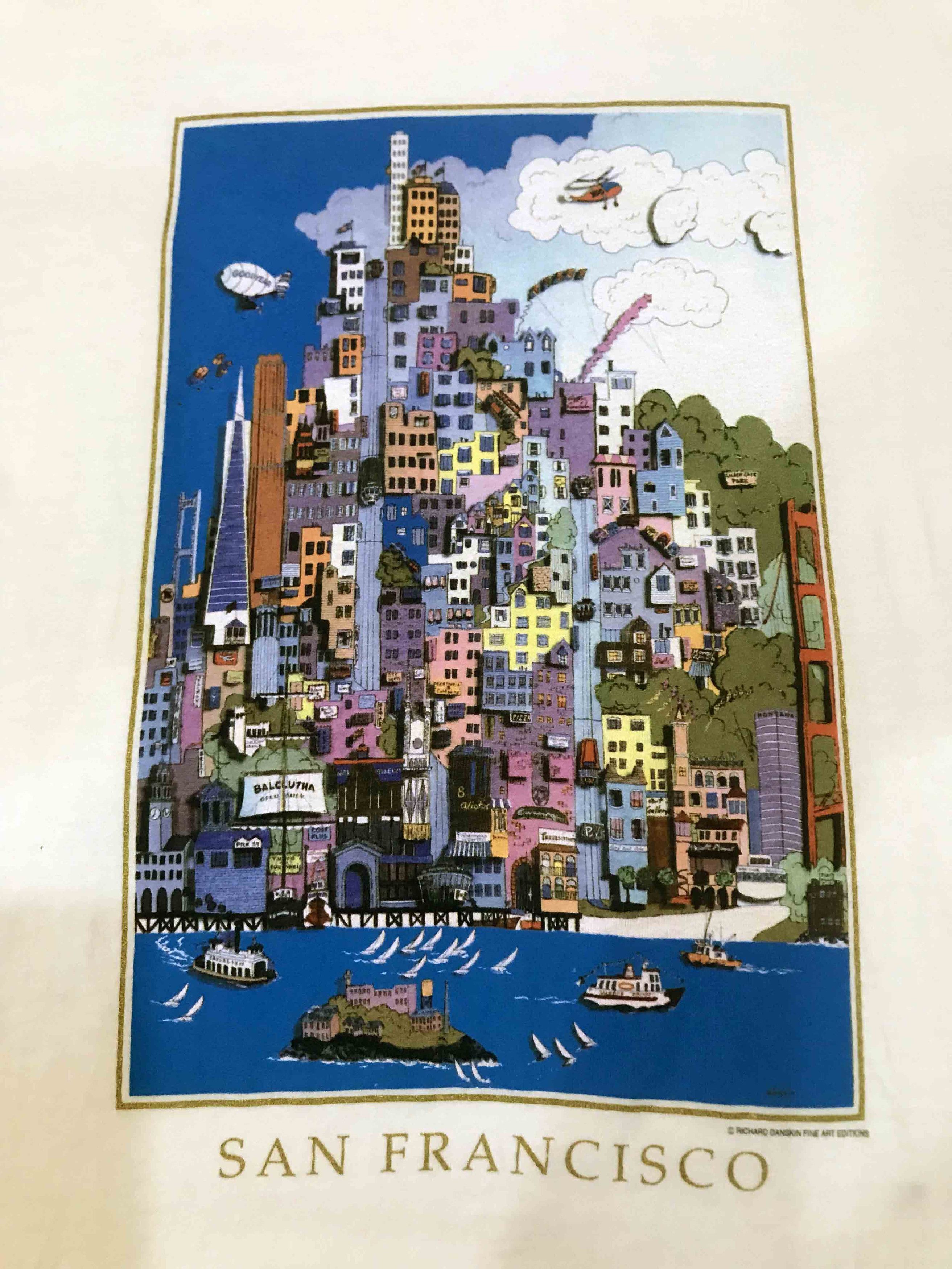 Hanes × Vintage Vintage Hanes San Francisco City T-Shirt Size US M / EU 48-50 / 2 - 2 Thumbnail