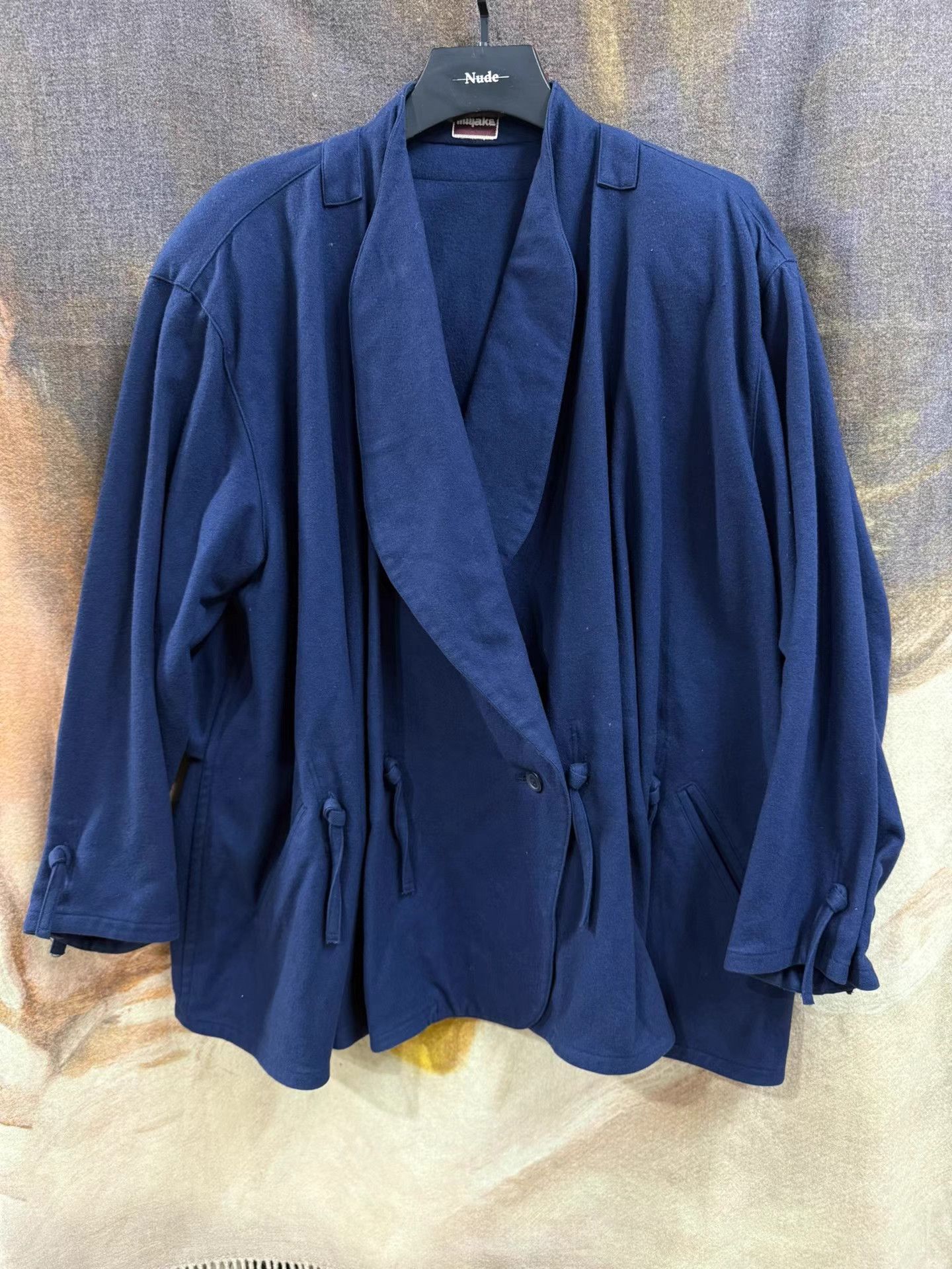 Issey Miyake Issey Miyake Multi-Pleated Drawstring Wool Coat K20 Size US L / EU 52-54 / 3 - 1 Thumbnail