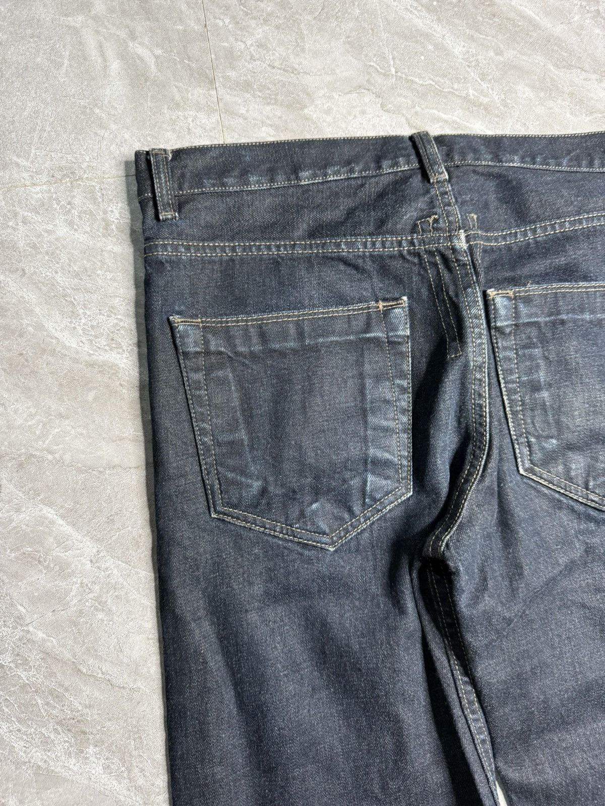 Rick Owens Drkshdw Rick Owens Berlin Cropped Blue Black Jeans Size US 27 - 8 Thumbnail
