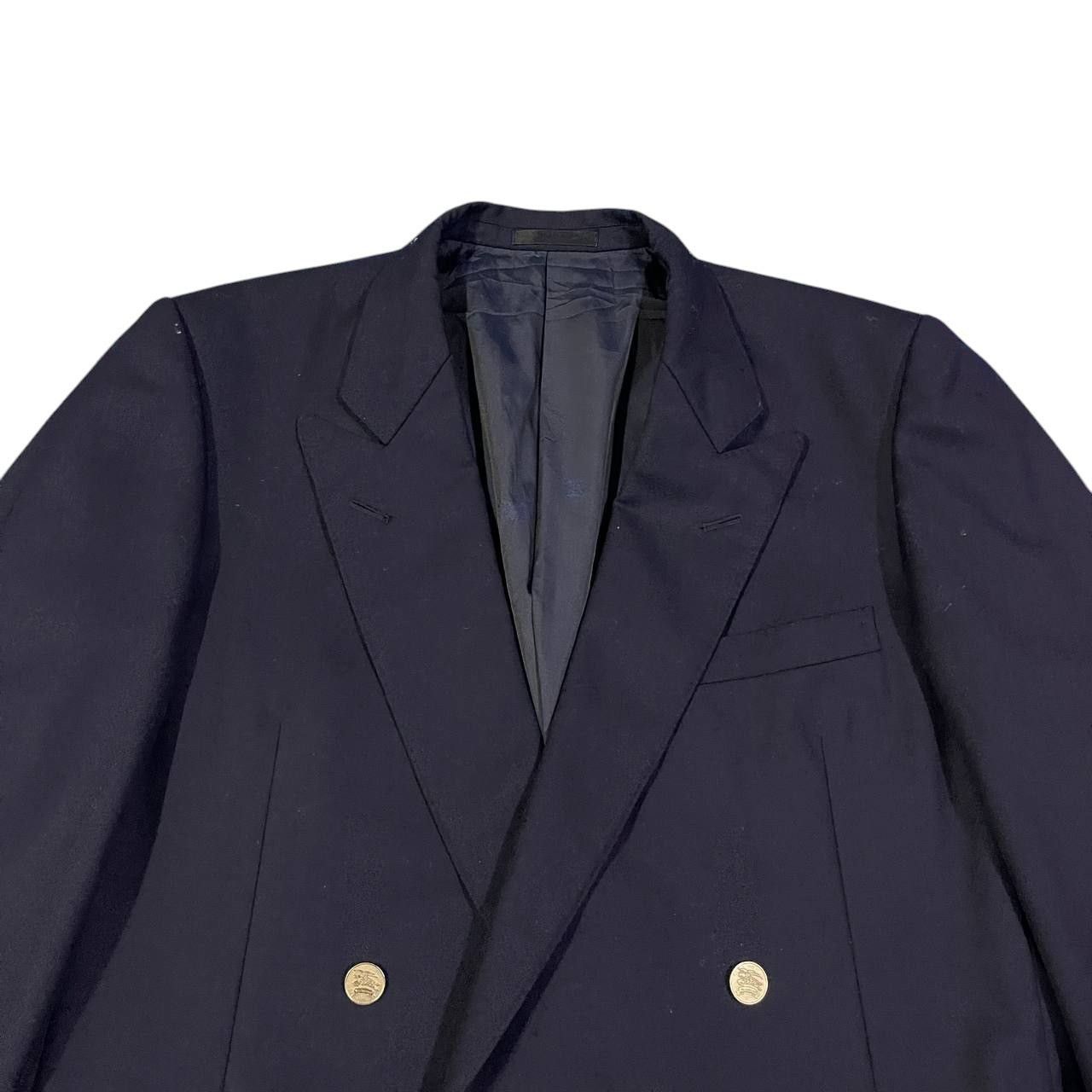 Burberry Vintage Burberry Gold Button Wool Coat Blazer Size US M / EU 48-50 / 2 - 2 Thumbnail