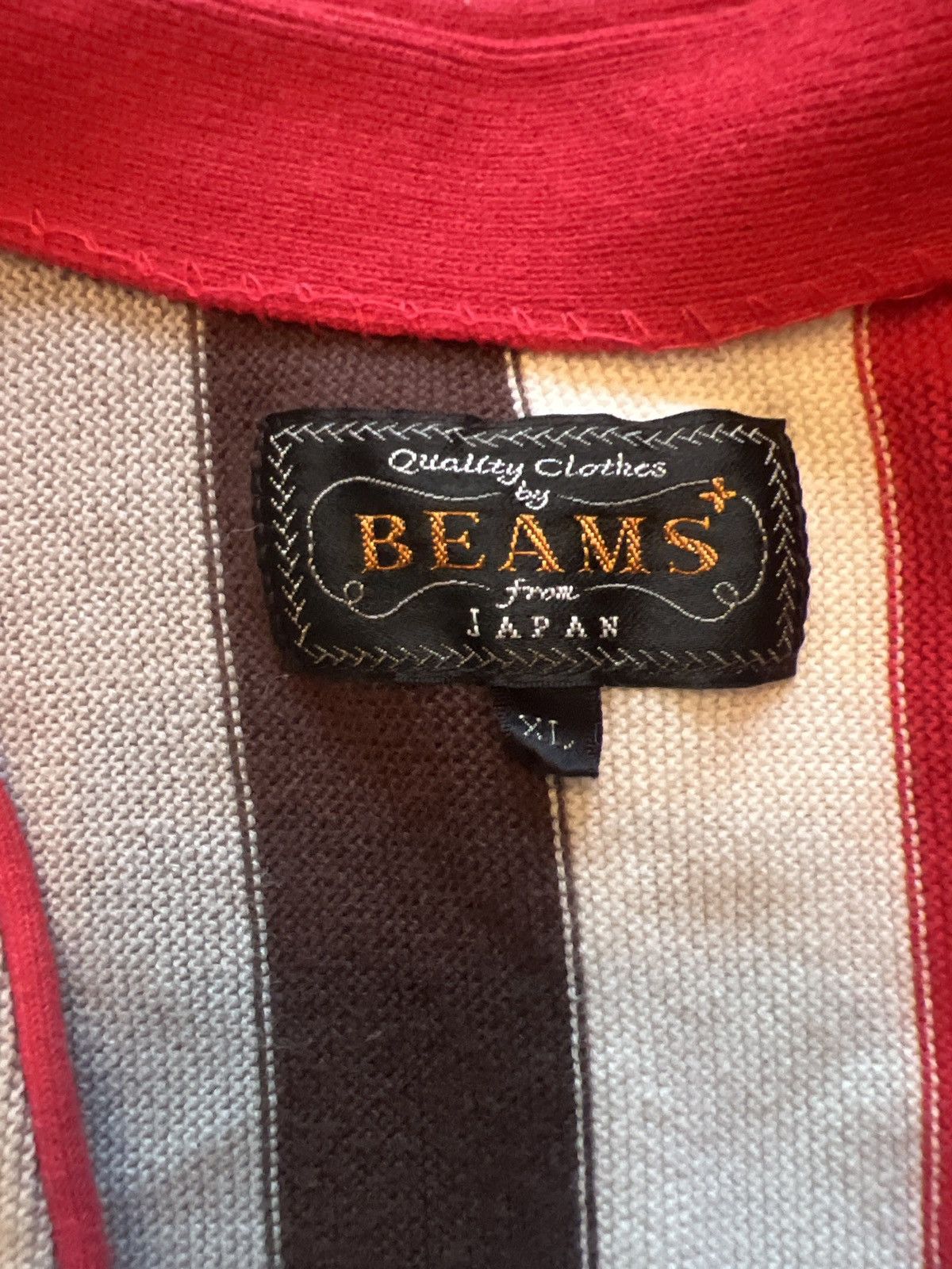 Beams Plus Beams+ Striped Cardigan Size US XL / EU 56 / 4 - 3 Thumbnail