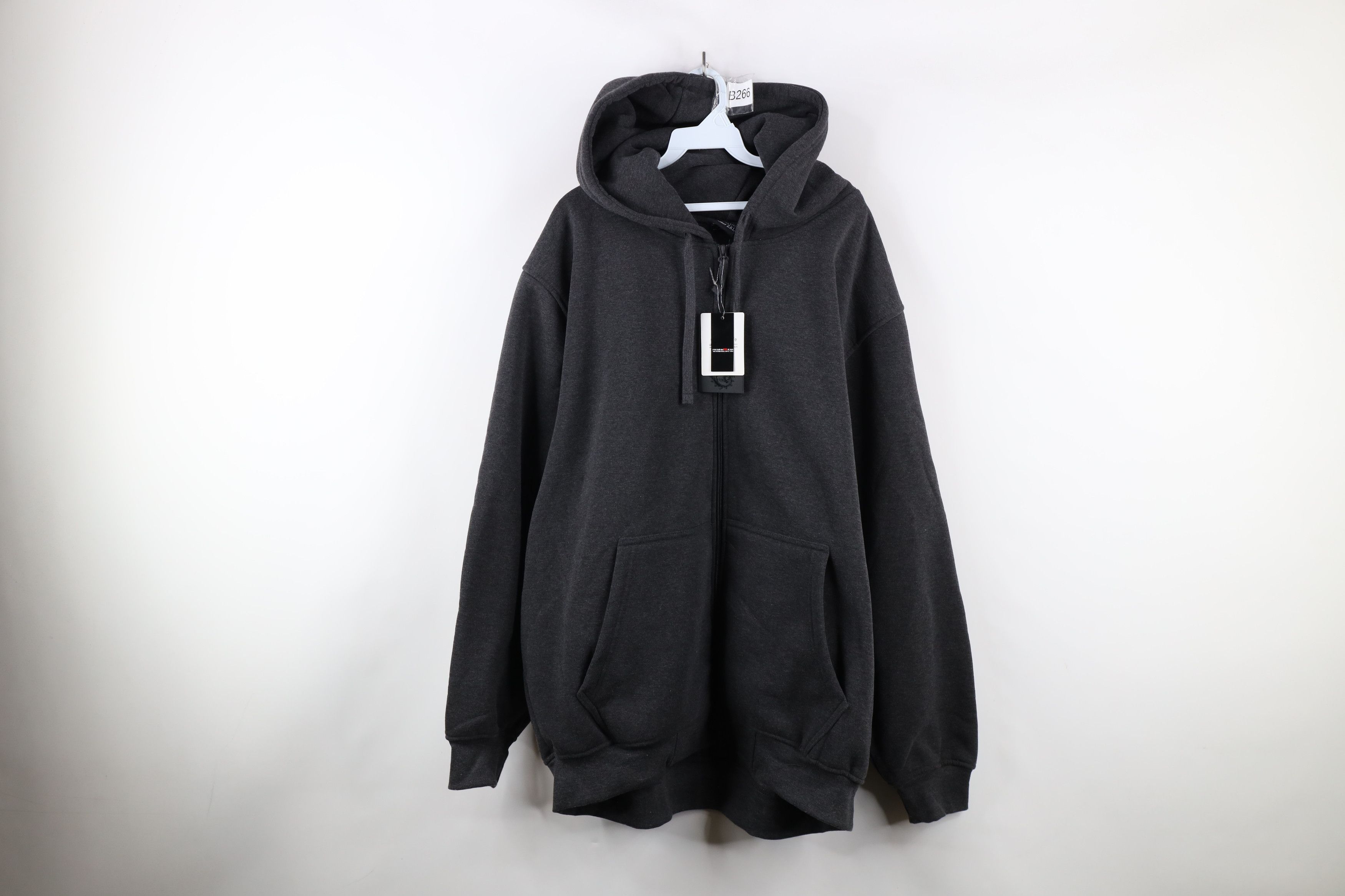 Vintage Deadstock Vintage 90s Y2K Streetwear Heavyweight Zip Hoodie Size US XXL / EU 58 / 5 - 1 Thumbnail