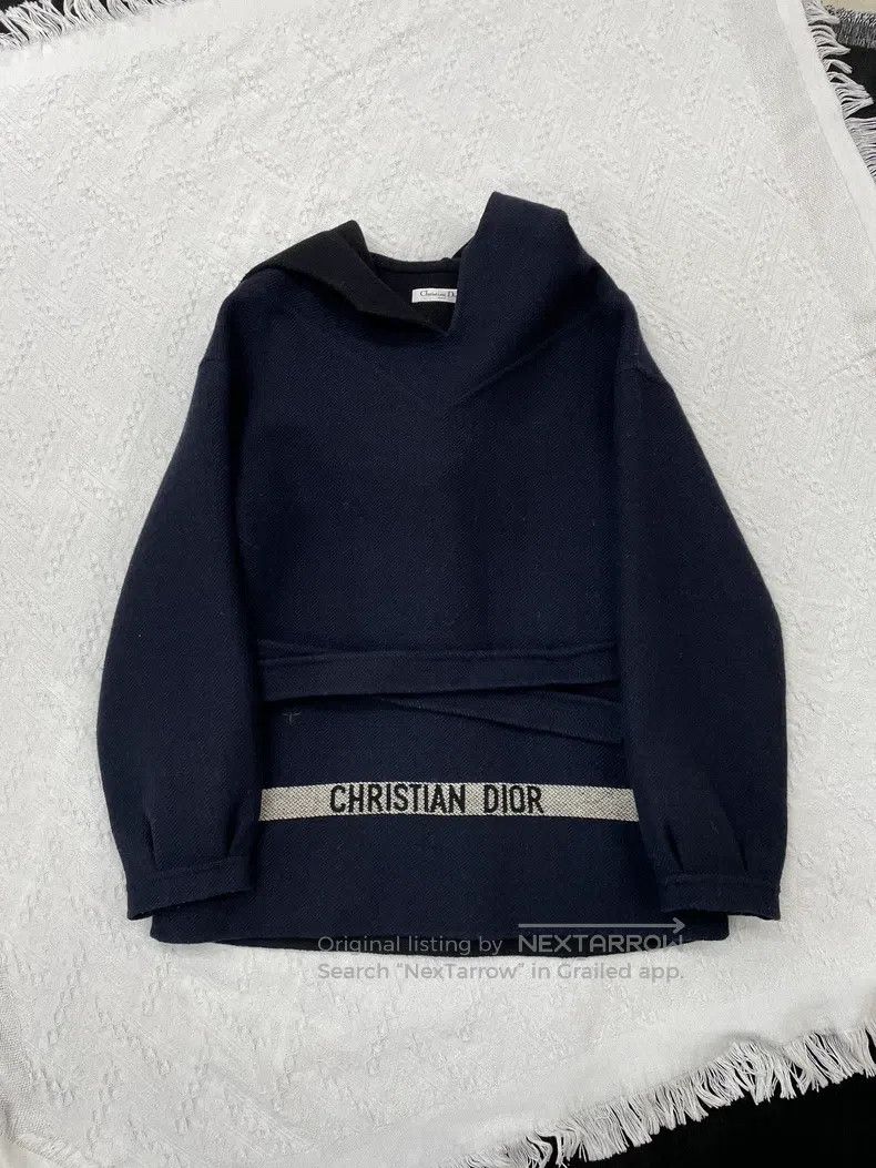 Dior Dior Dark blue little bee hem letter logo hooded lace-up w Size XS / US 0-2 / IT 36-38 - 1 Thumbnail