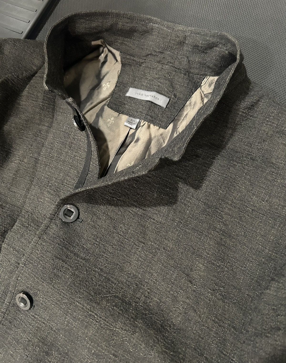 John Varvatos John Varvatos f22 Italy linen blend blazer avante garde ERD Size 54R - 2 Thumbnail