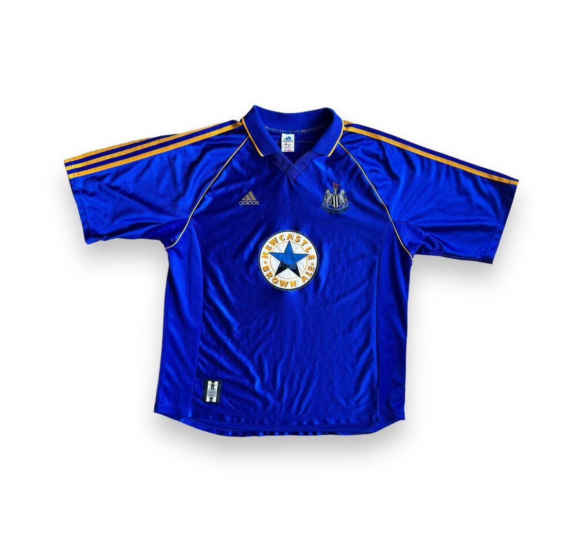 image of Soccer Jersey x Vintage Adidas Vintage Jersey Thomson Newcastle United 1998-1999 Away Kit in Navy (