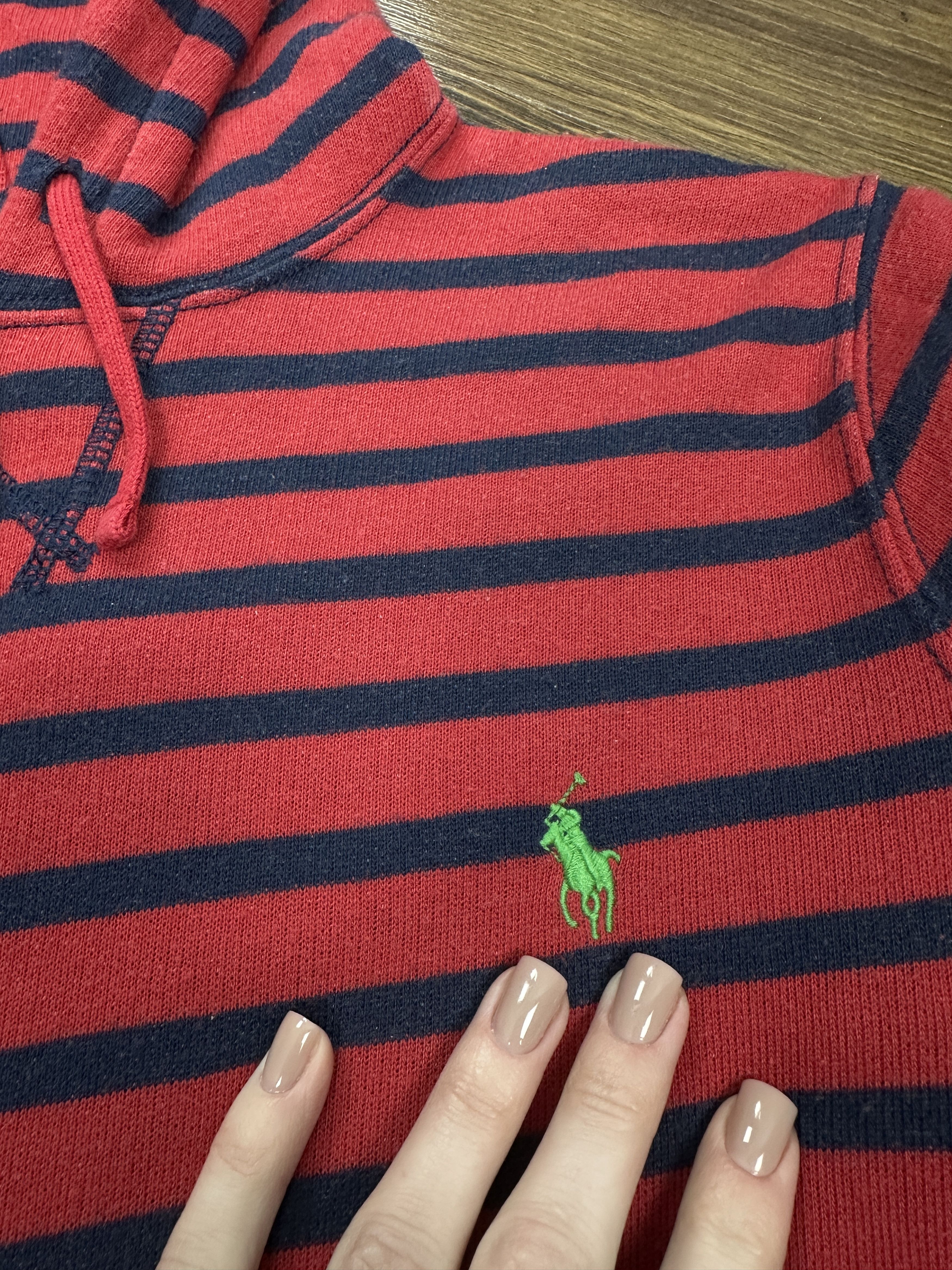 Polo Ralph Lauren Polo Ralph Lauren Vintage Mens Striped Hoodie y2k Size US S / EU 44-46 / 1 - 3 Thumbnail