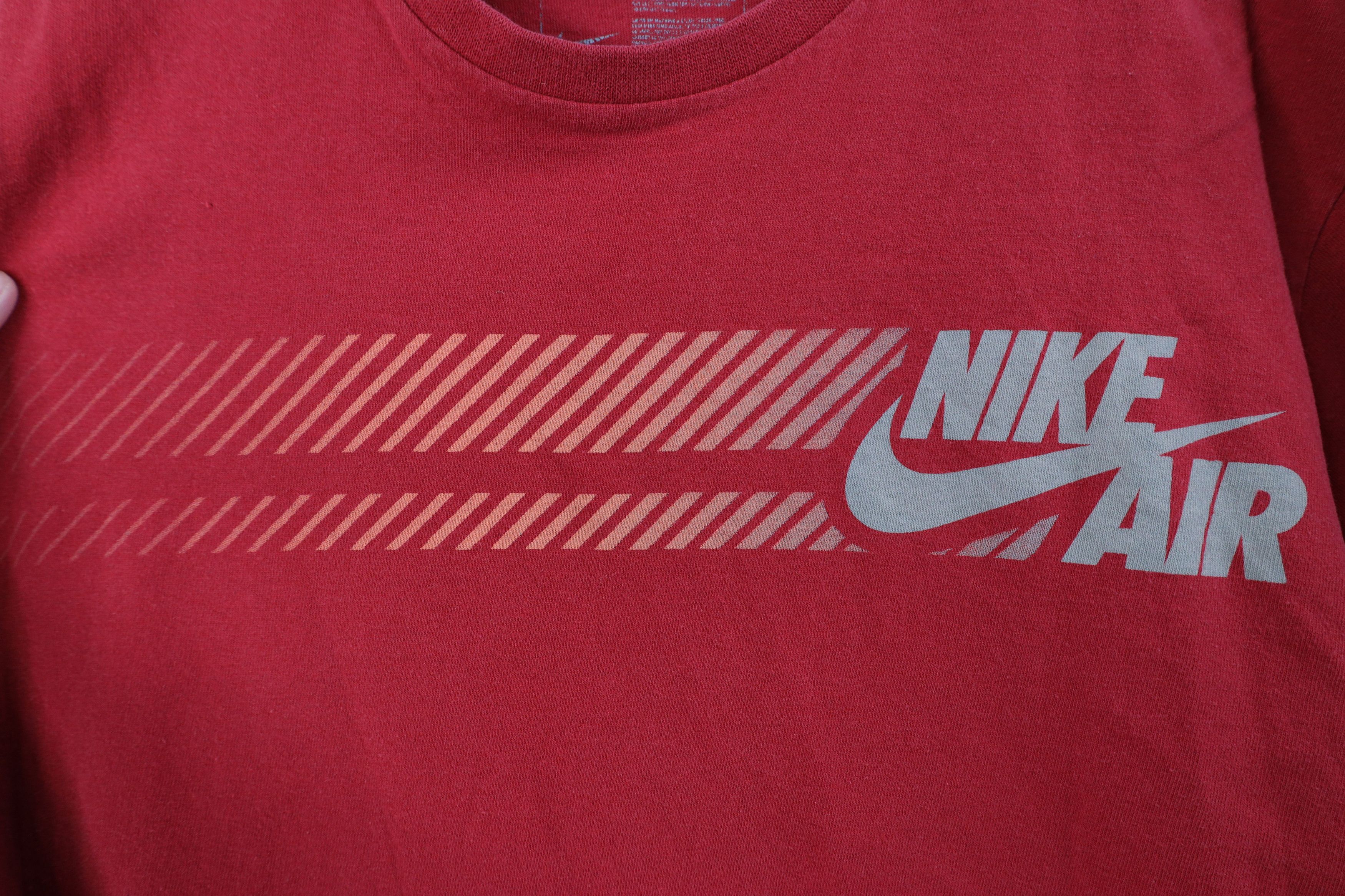 Nike Vintage Y2K Nike Travis Scott Big Swoosh Air T-Shirt Red Size US M / EU 48-50 / 2 - 4 Thumbnail