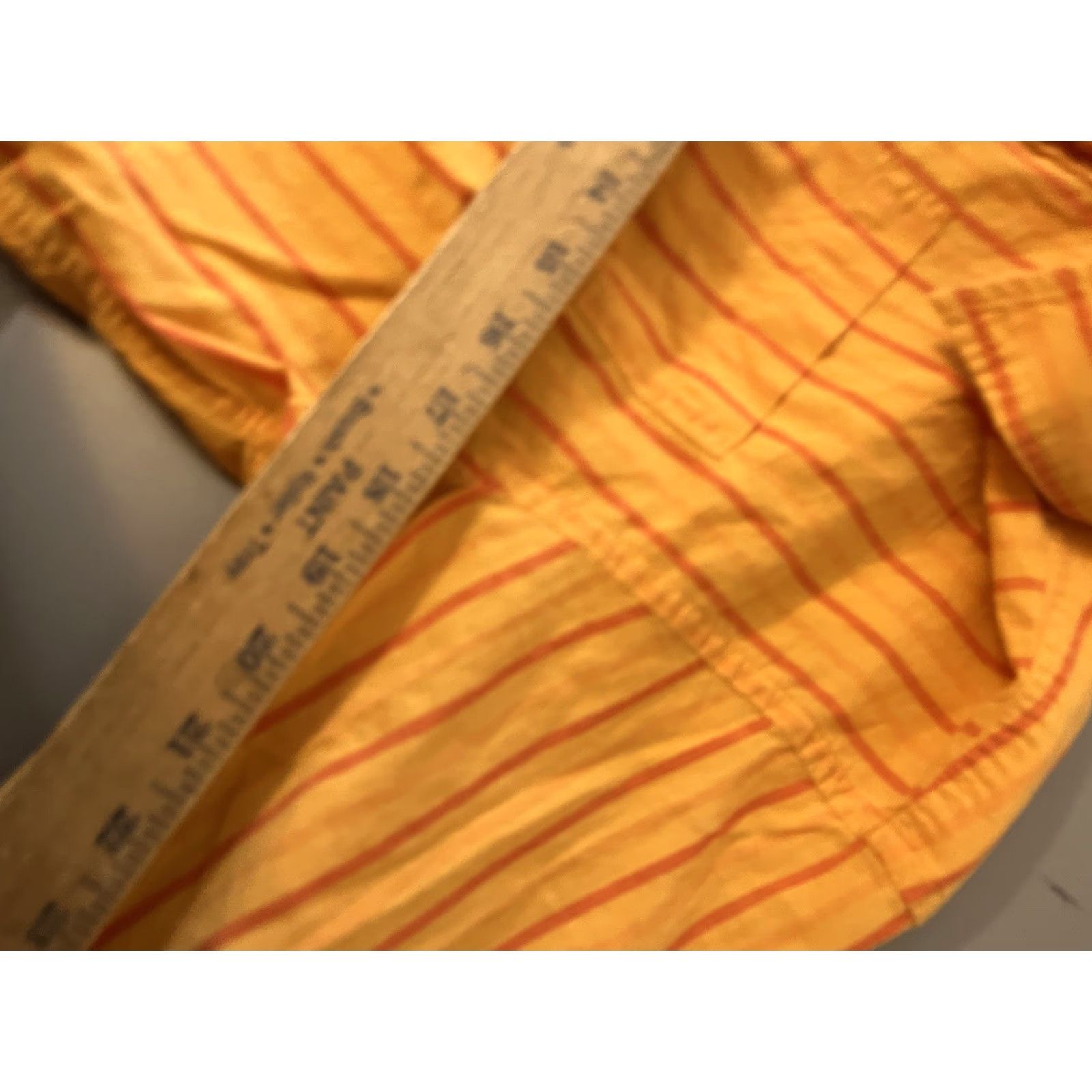 Gap Gap Button-Up Shirt S Orange Striped Long Sleeve Relaxed Mens Modern Classic Casual Business Party/Cocktail Travel (Adult) Mens Size US S / EU 44-46 / 1 - 5 Thumbnail