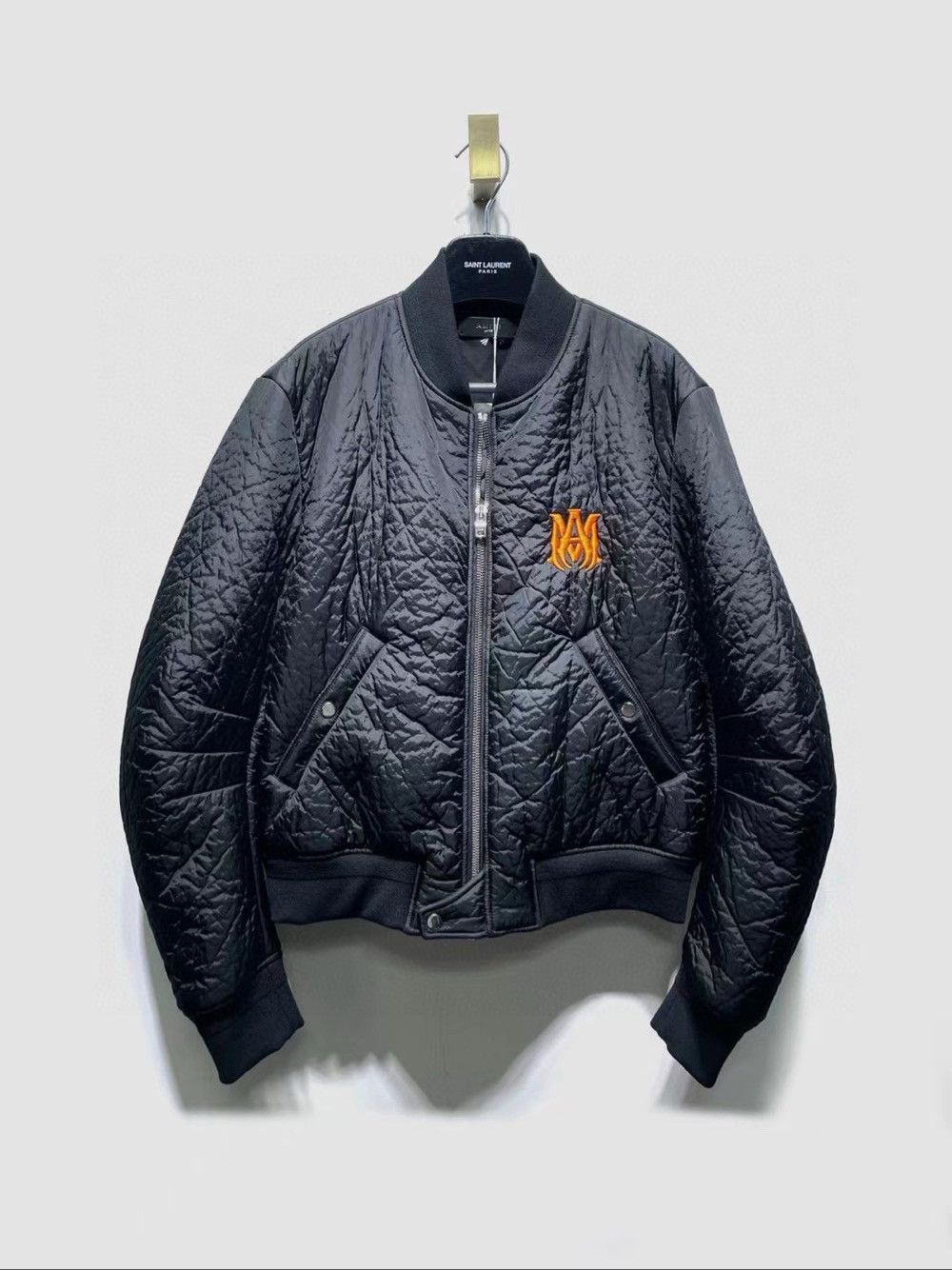 Amiri AMIRI Crinkle Nylon Bomber Jacket Size S Size US S / EU 44-46 / 1 - 1 Thumbnail