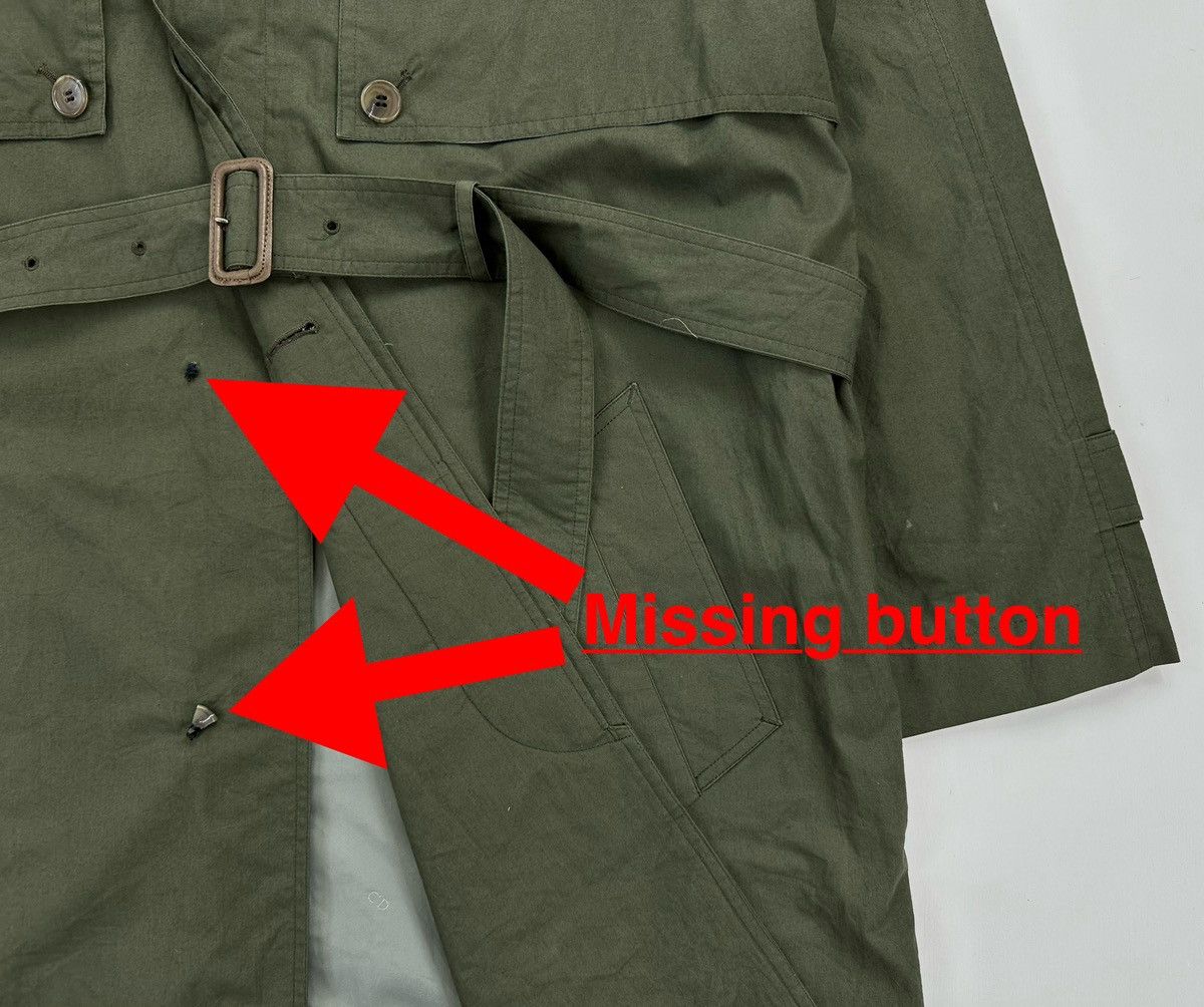 Christian Dior Monsieur Christian Dior Olive Green TrenchCoat Military Outerwear Size US L / EU 52-54 / 3 - 16 Thumbnail