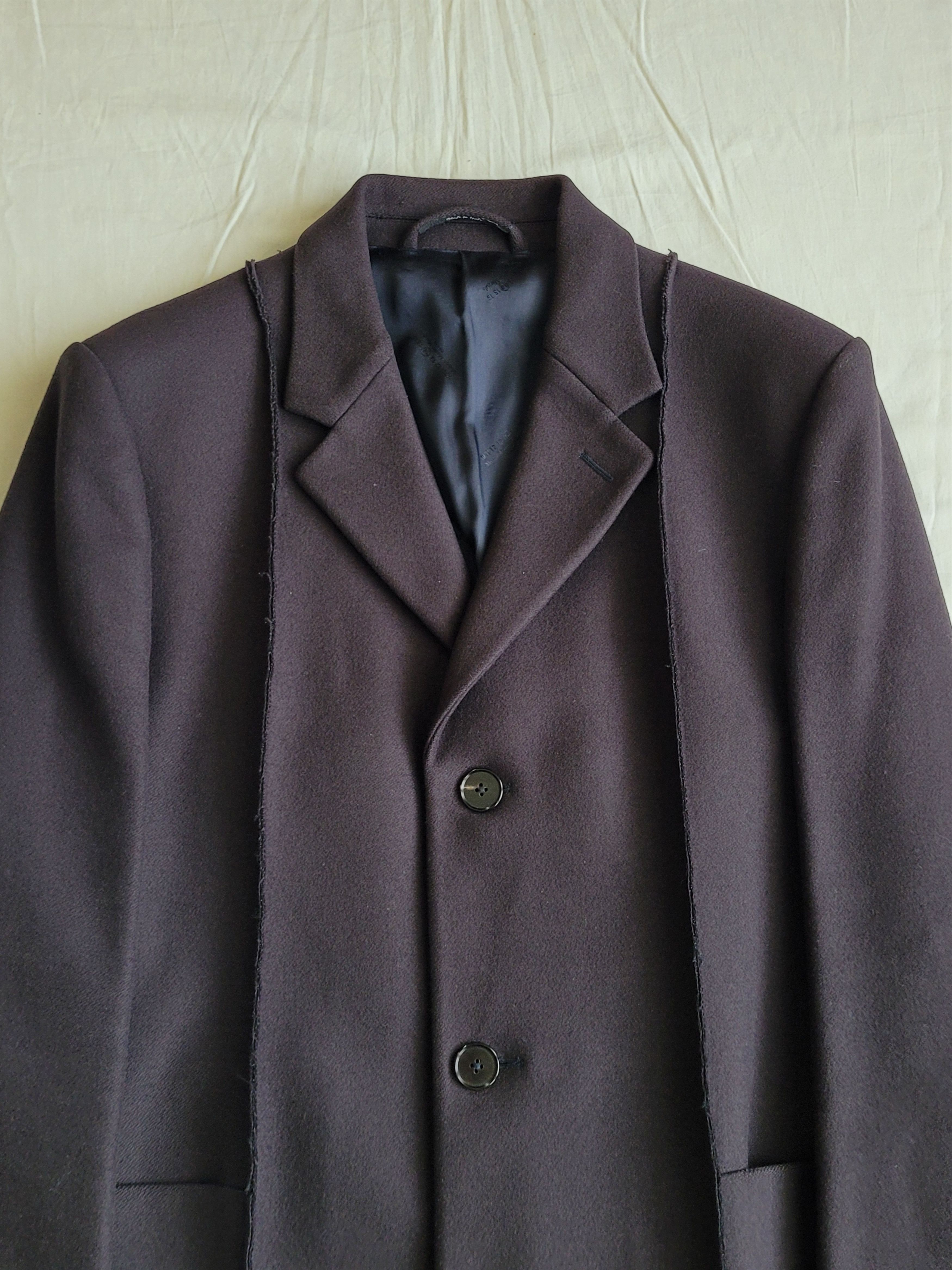 Maison Margiela Maison Margiela inside-out raw-details woolen coat Size US M / EU 48-50 / 2 - 4 Thumbnail