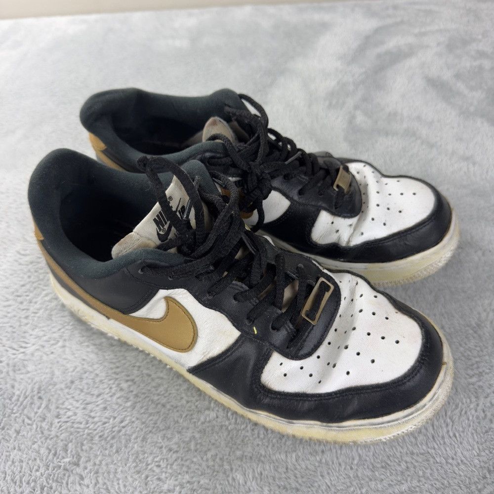 Nike Nike Air Force 1 Low Black White Metallic Gold Men’s Size 9 Size US 9.5 / EU 42-43 - 1 Thumbnail
