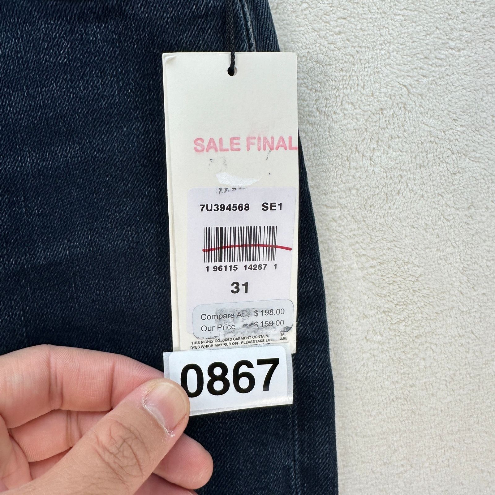 7 For All Mankind 7 FOR ALL MANKIND WOMEN'S 31 EASY SLIM SUNBEAM BLUE 7U394568 Size 31" - 7 Thumbnail
