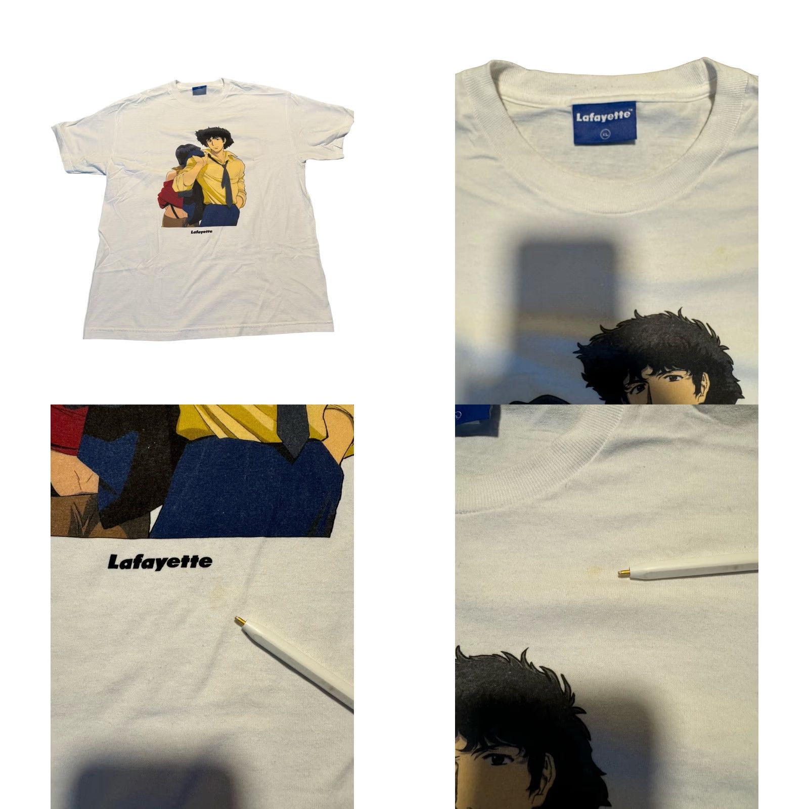 Vintage Cowboy Bebop X Lafayette T-Shirt Mens XL VERY Rare Black Anime 2XL Odm Ballpark Size US XXL / EU 58 / 5 - 9 Thumbnail