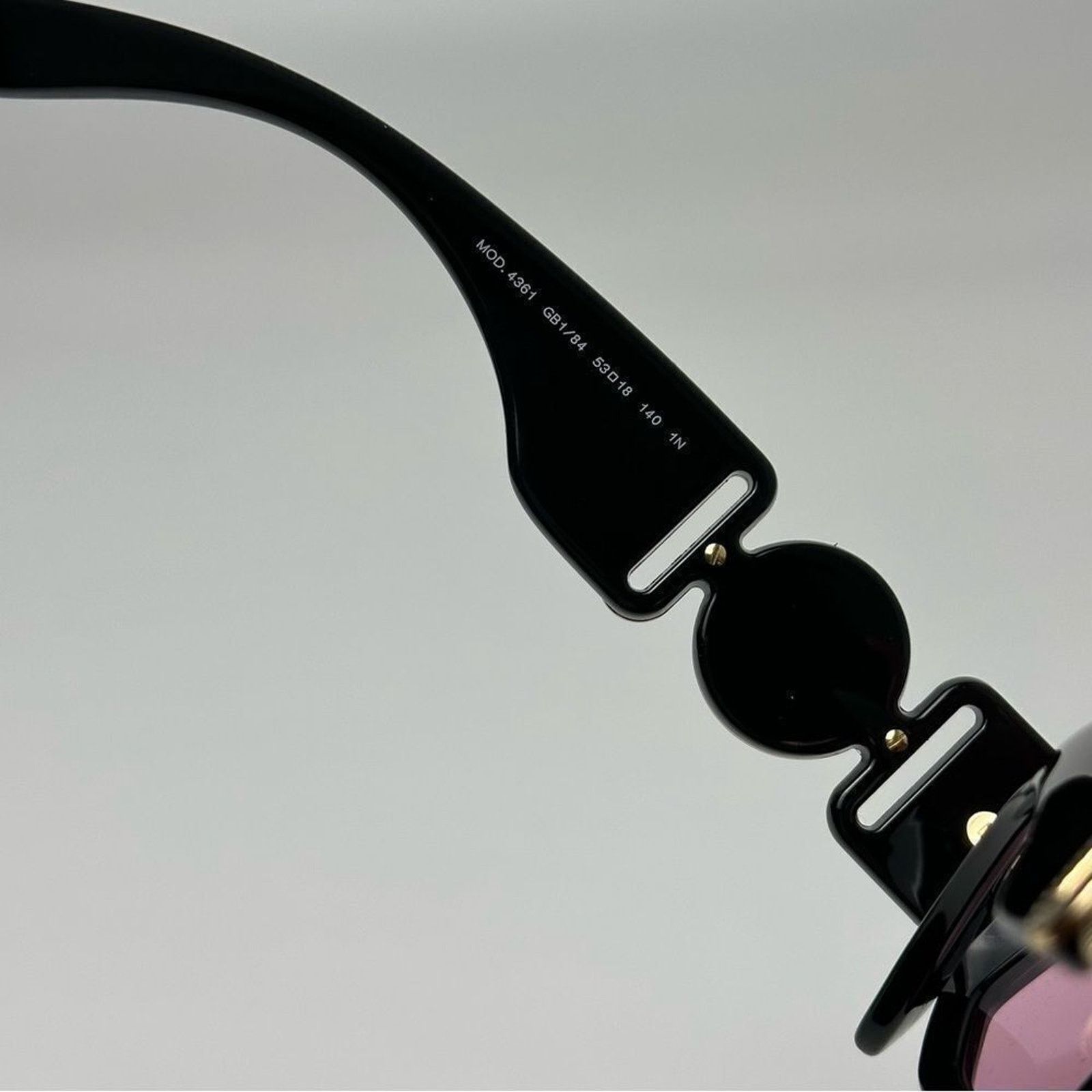 Versace BRAND NEW VERSACE VE4361 GB1/84 Black Pink Unisex Sunglasses Size ONE SIZE - 3 Thumbnail