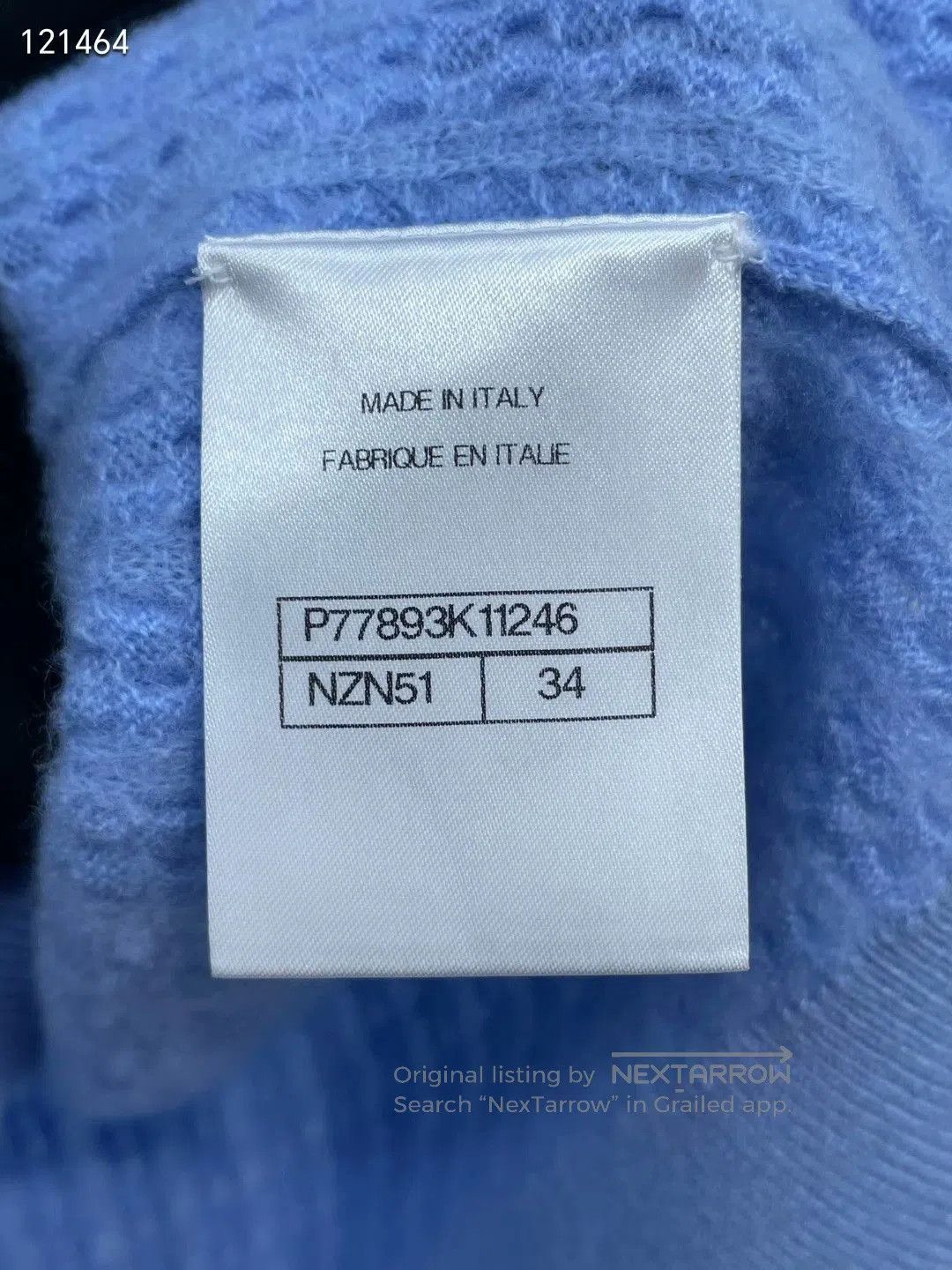 Chanel Chanel 24B Blue Knit Cashmere Vest. Size XXS / US 00 / IT 34 - 6 Thumbnail