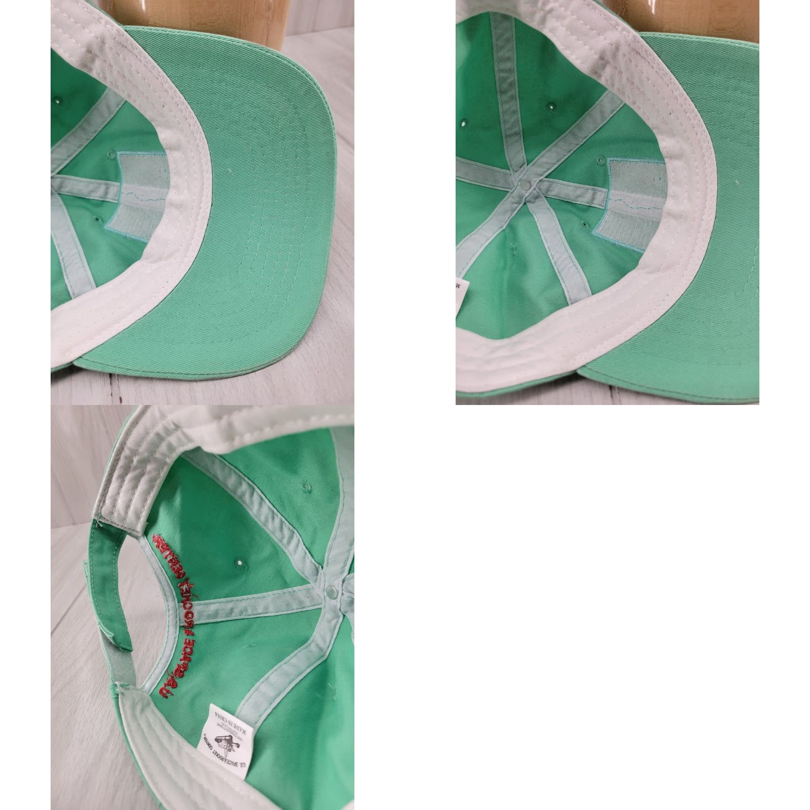 Vintage US Space And Rocket Center Rocket Science Baseball Cap Hat Teal Green Cap Adjust Adjustable Unisex Adults Space Logo Vintage No Size ONE SIZE - 9 Thumbnail