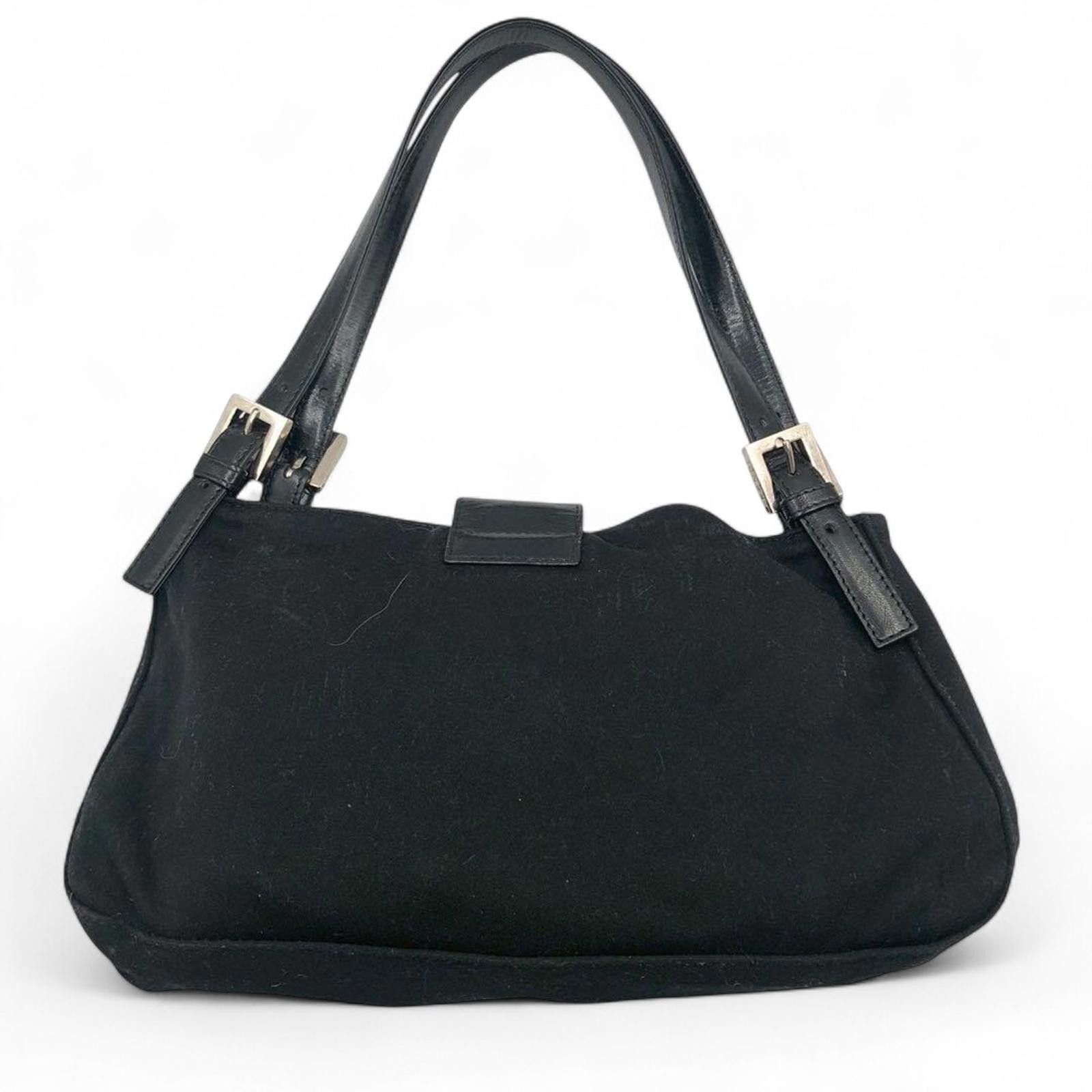 Fendi Fendi - Black Women's Shoulder Bag with Silver Buckle Size ONE SIZE - 4 Thumbnail