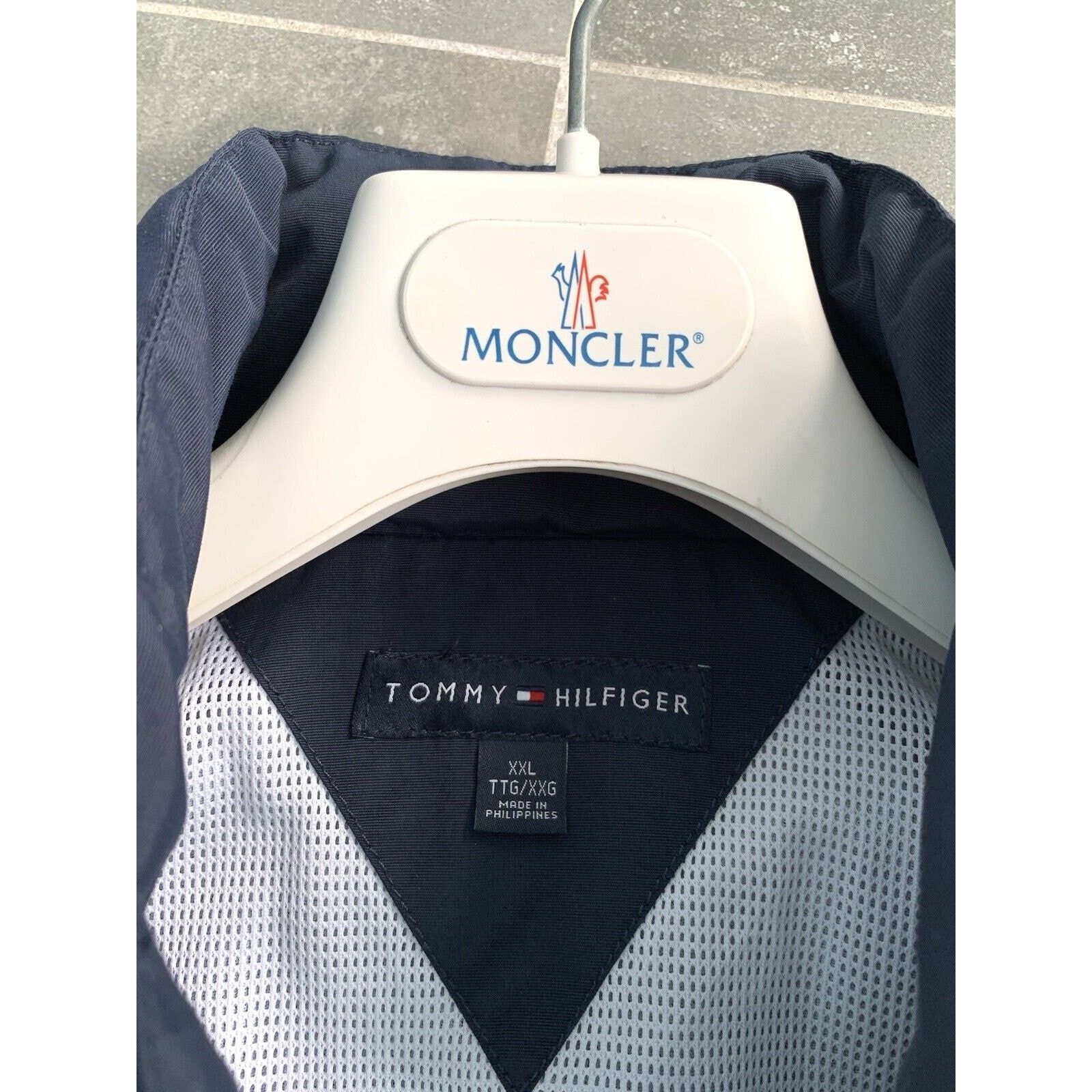 Tommy Hilfiger × Vintage Mens TOMMY HILFIGER Y2K Logo Bomber Jacket Coat XXL 2XL EU56 Size US XXL / EU 58 / 5 - 13 Thumbnail