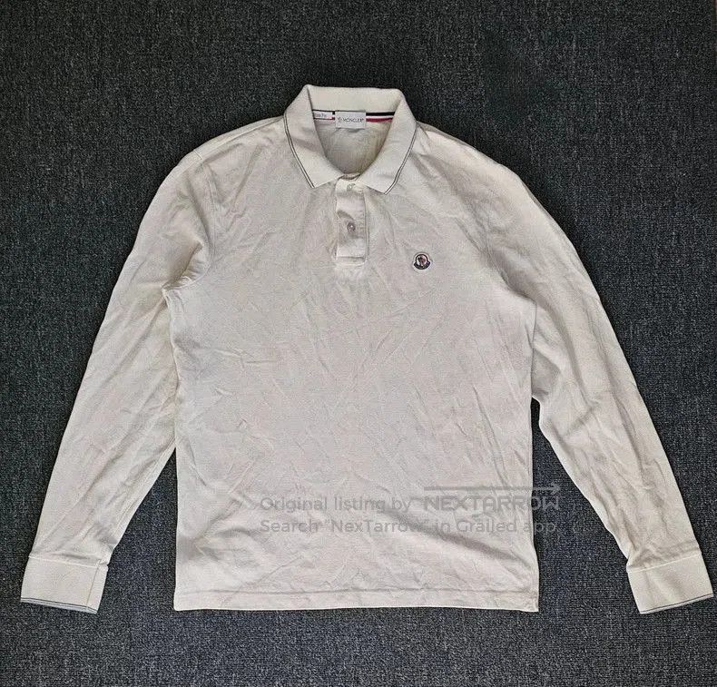 Moncler Moncler Men's Beige Long Sleeve Polo. Size US L / EU 52-54 / 3 - 1 Thumbnail