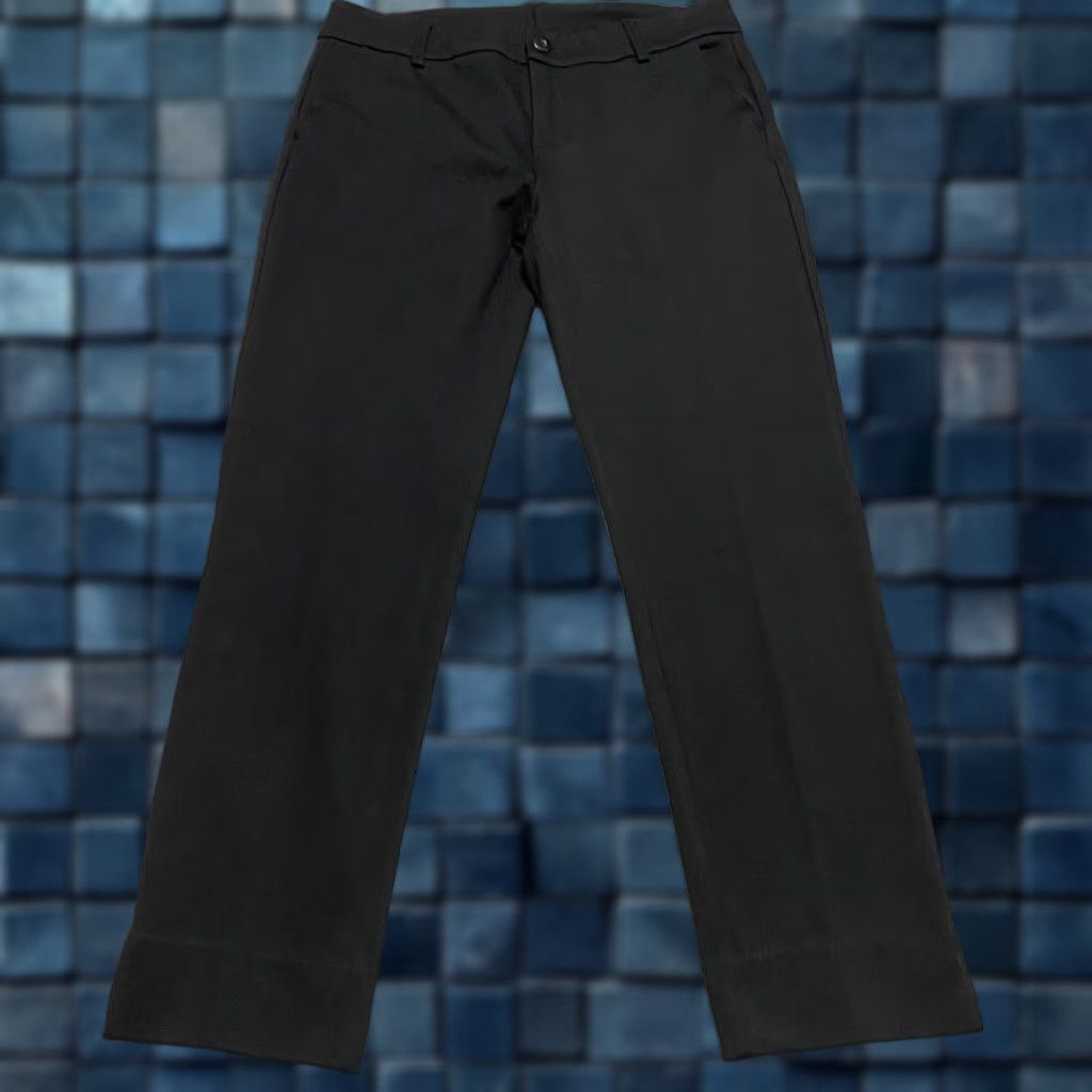 Vintage CAbi Dress Pants Black Mid Rise Straight Office Business Womens Regular Size 10 Pants Size 32" / US 10 / IT 46 - 1 Thumbnail