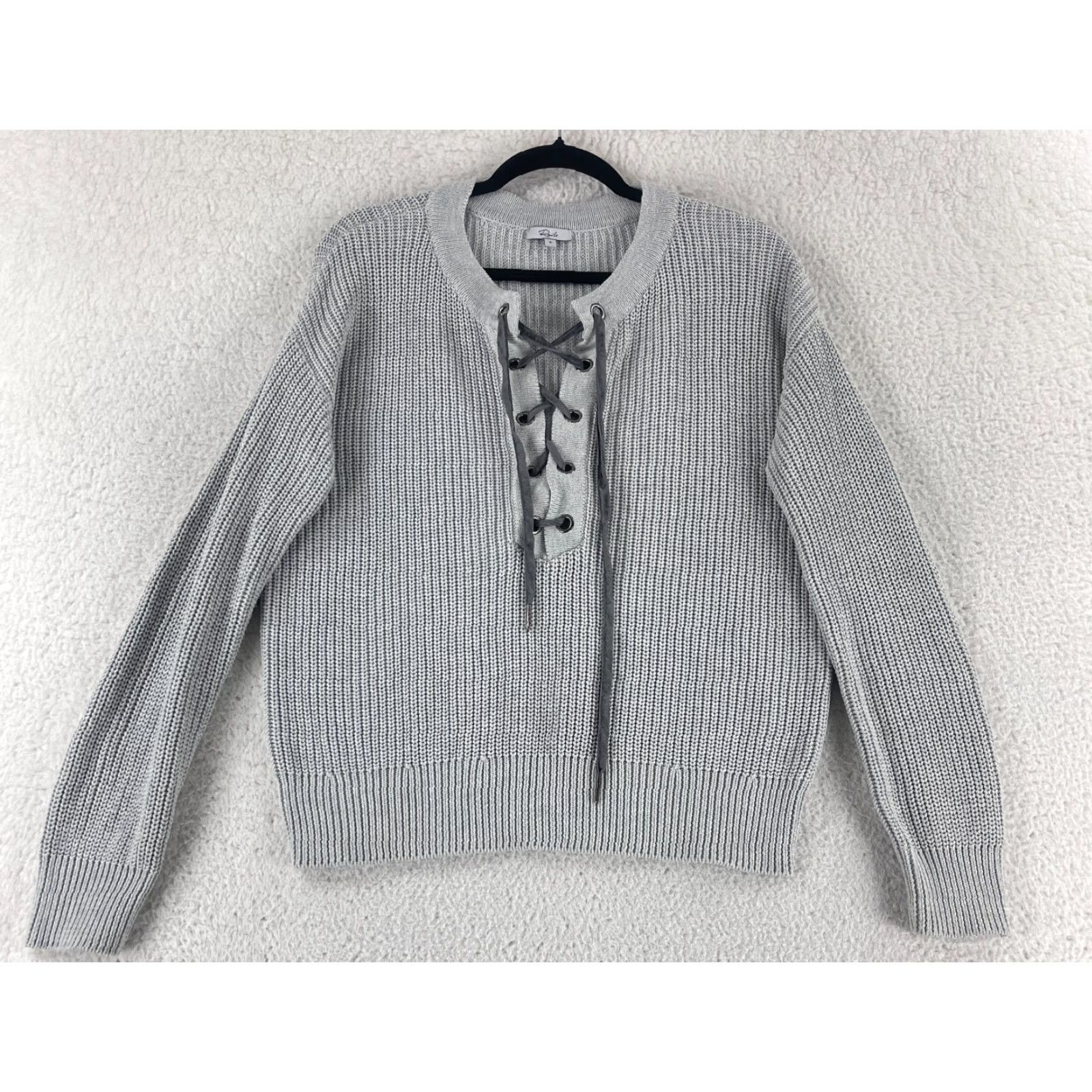 Rails Rails Sweater Womens Small Gray Long Sleeve Pullover Heavy Knit Vintage? Size S / US 4 / IT 40 - 2 Thumbnail