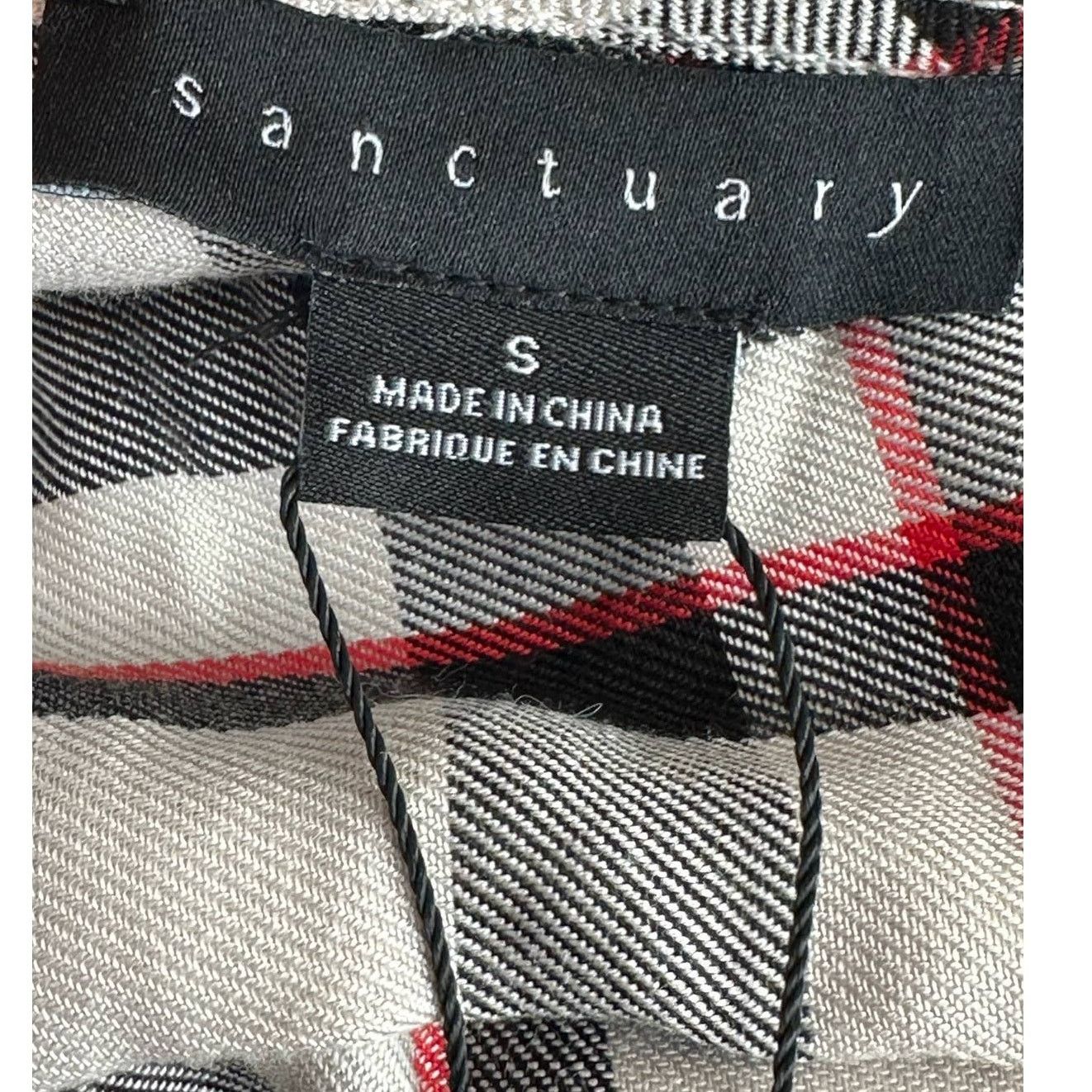 Sanctuary Sanctuary plaid long sleeves front crossed top size small Size S / US 4 / IT 40 - 3 Thumbnail