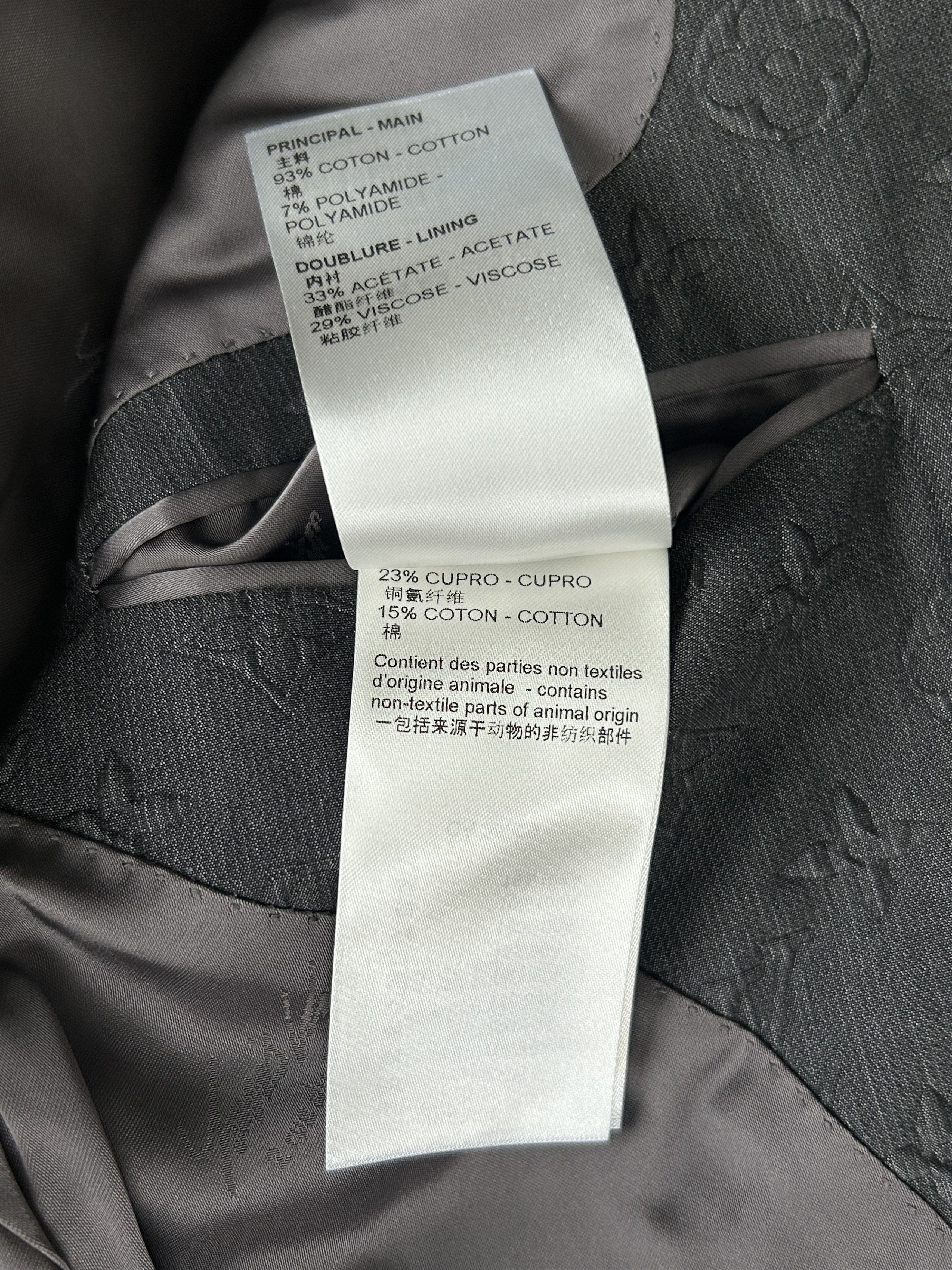 Louis Vuitton Louis Vuitton Black Monogram Blazer Jacket Size 52R - 5 Thumbnail