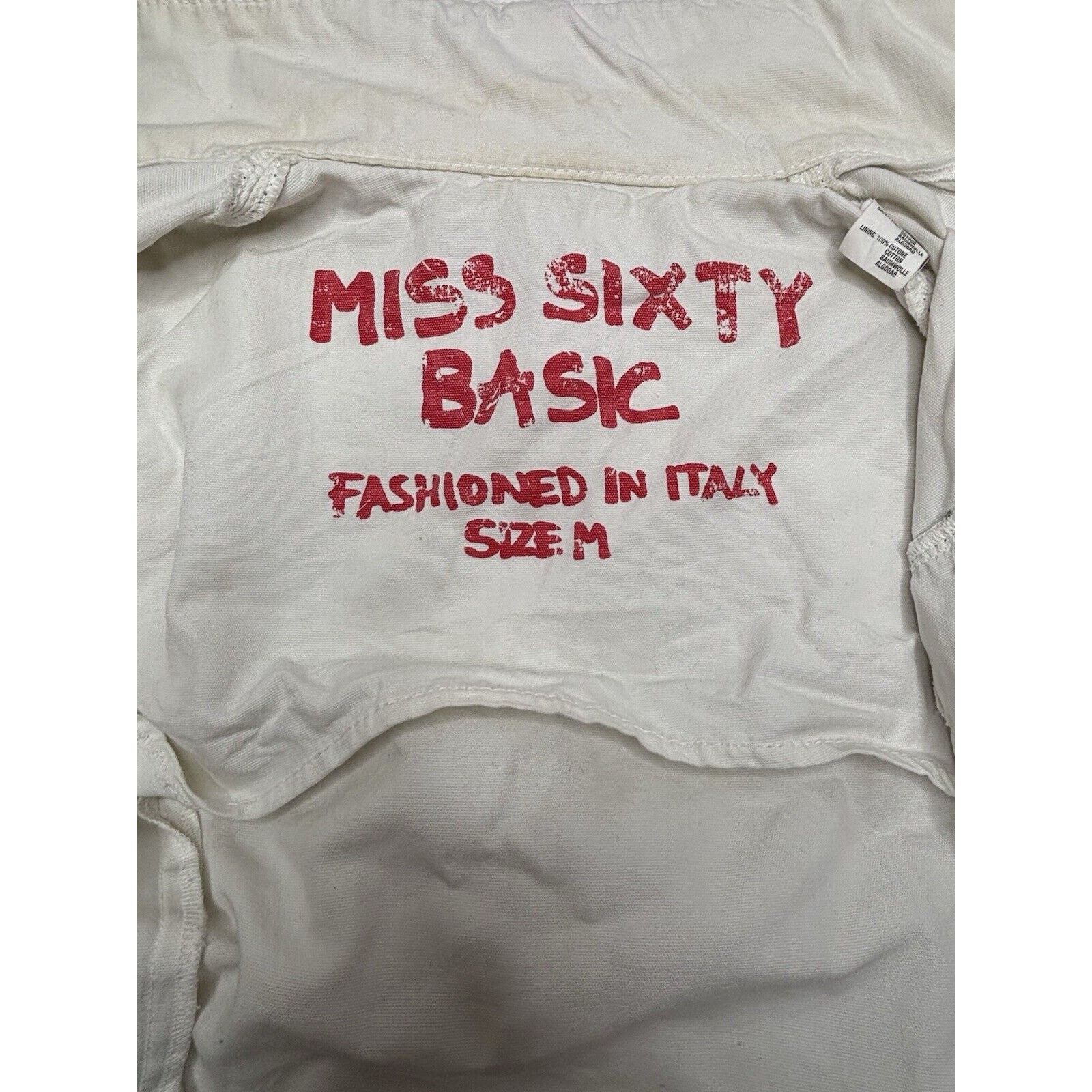 Miss Sixty MISS SIXTY Retro Y2K Women's White Jacket - M Size M / US 6-8 / IT 42-44 - 2 Thumbnail