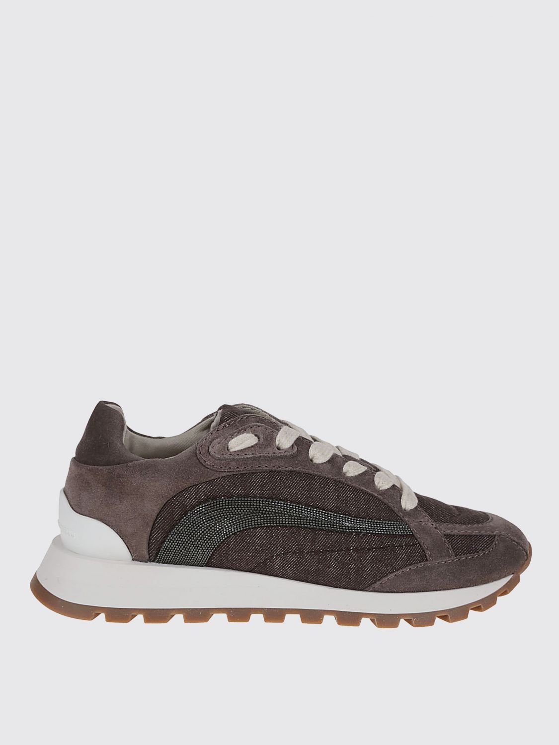 Brunello Cucinelli Brunello Cucinelli Sneakers Woman Brown Size US 6.5 / IT 36.5 - 1 Thumbnail