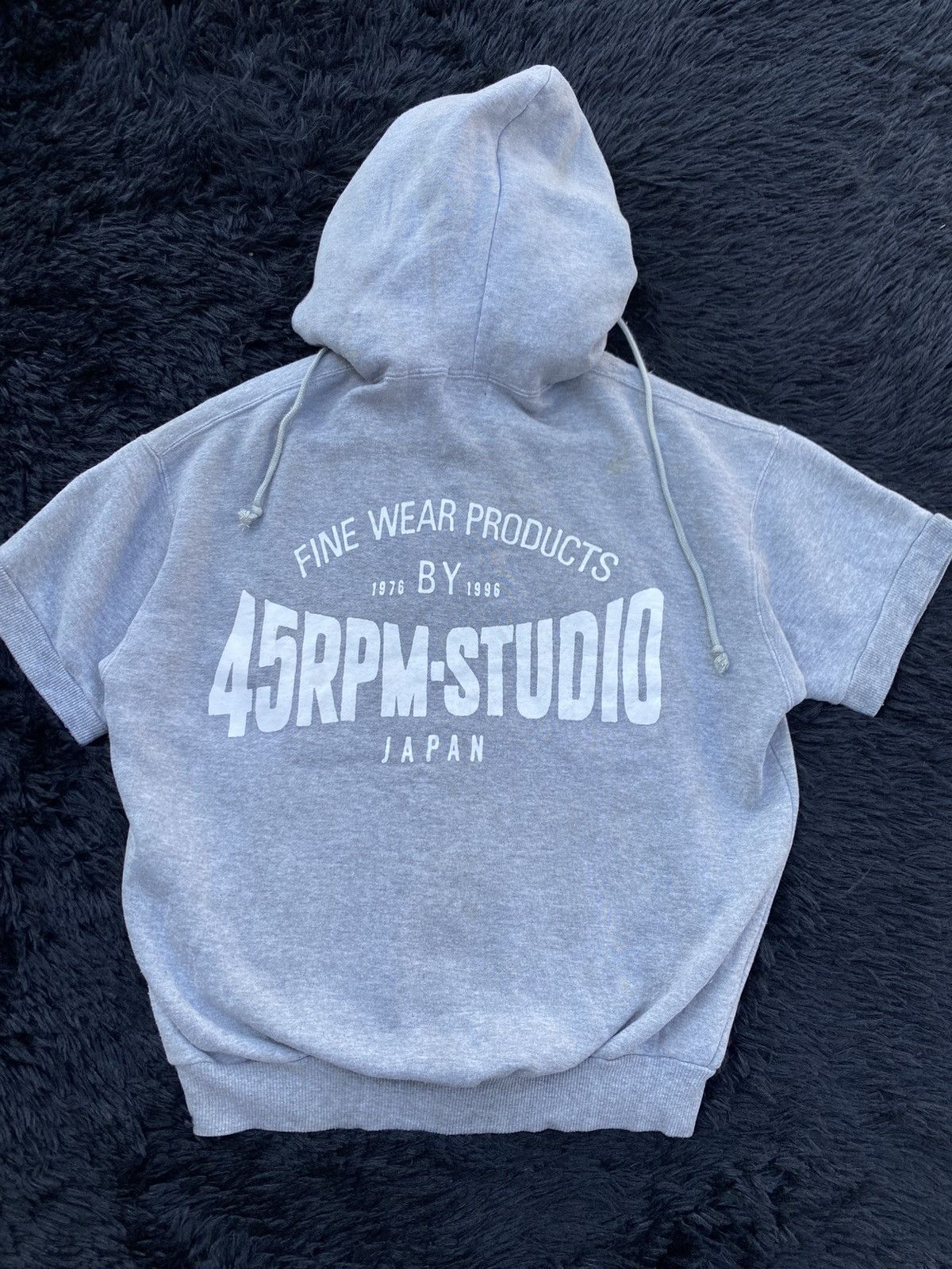 45rpm Rare Vintage 45RPM Studio Short Sleeve Sweater Hoodie Size US S / EU 44-46 / 1 - 4 Thumbnail