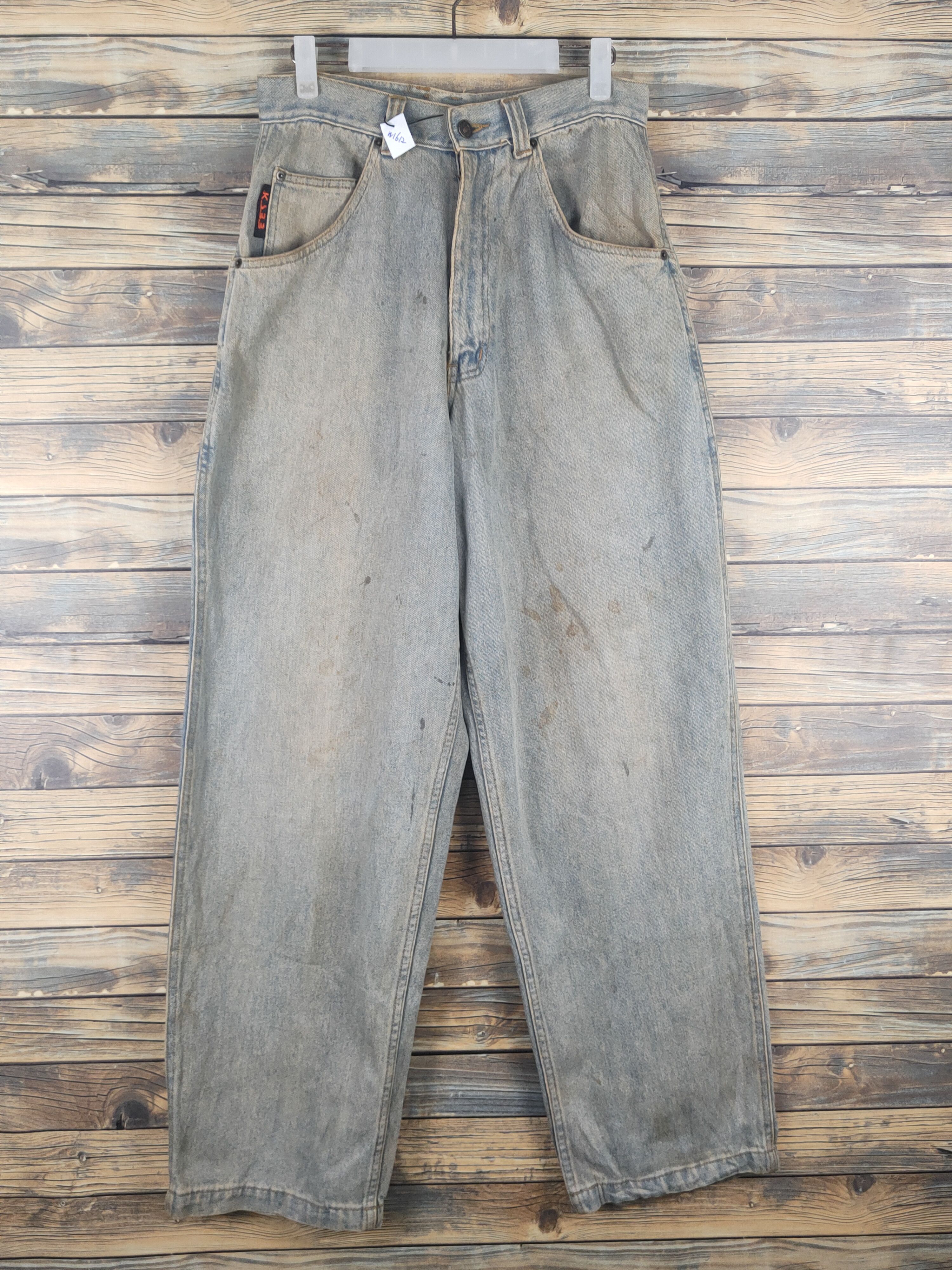 Japanese Brand K.S.B.B Light Blue Faded Distressed Ripped Jeans #W1612 Size US 30 / EU 46 - 1 Thumbnail