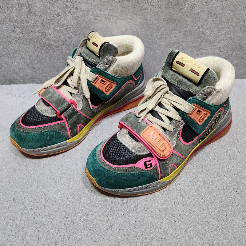 Gucci Gucci Ultrapace Suede Sneakers for Men 0079 Size US 6.5 / EU 39-40 - 1 Thumbnail