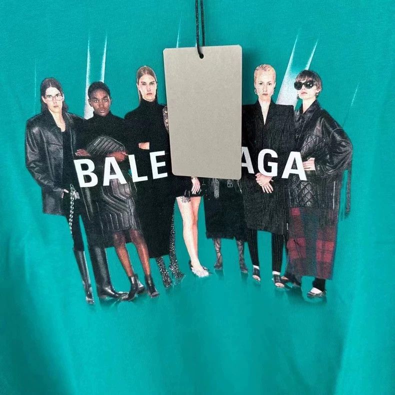 Balenciaga Balenciaga New Lake Green Statue Short Sleeve 2505-Nextarro Size US L / EU 52-54 / 3 - 3 Thumbnail