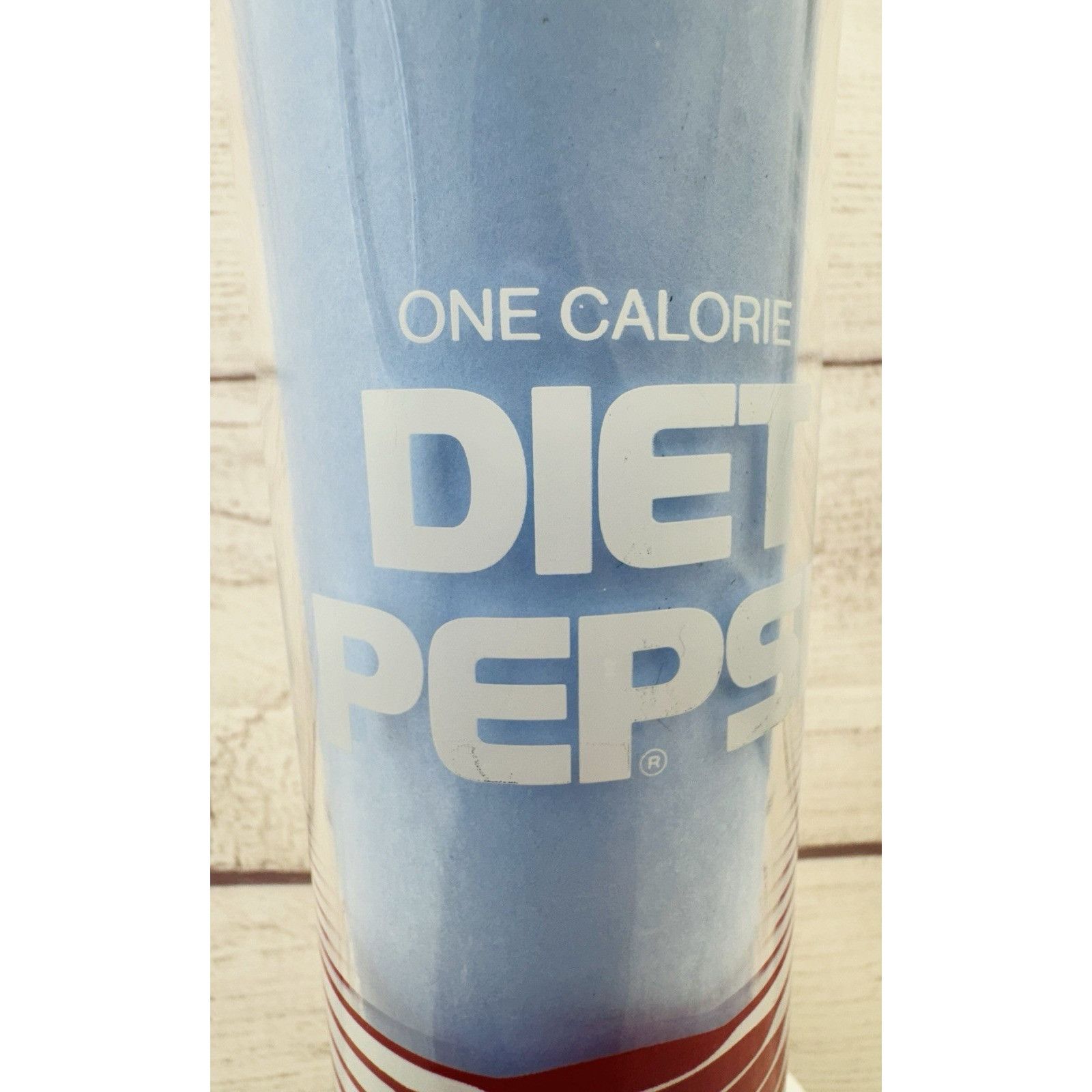 Pepsi Vintage DIET PEPSI One Calorie Logo Tall 7" Glass Tumbler 14 Size ONE SIZE - 8 Thumbnail