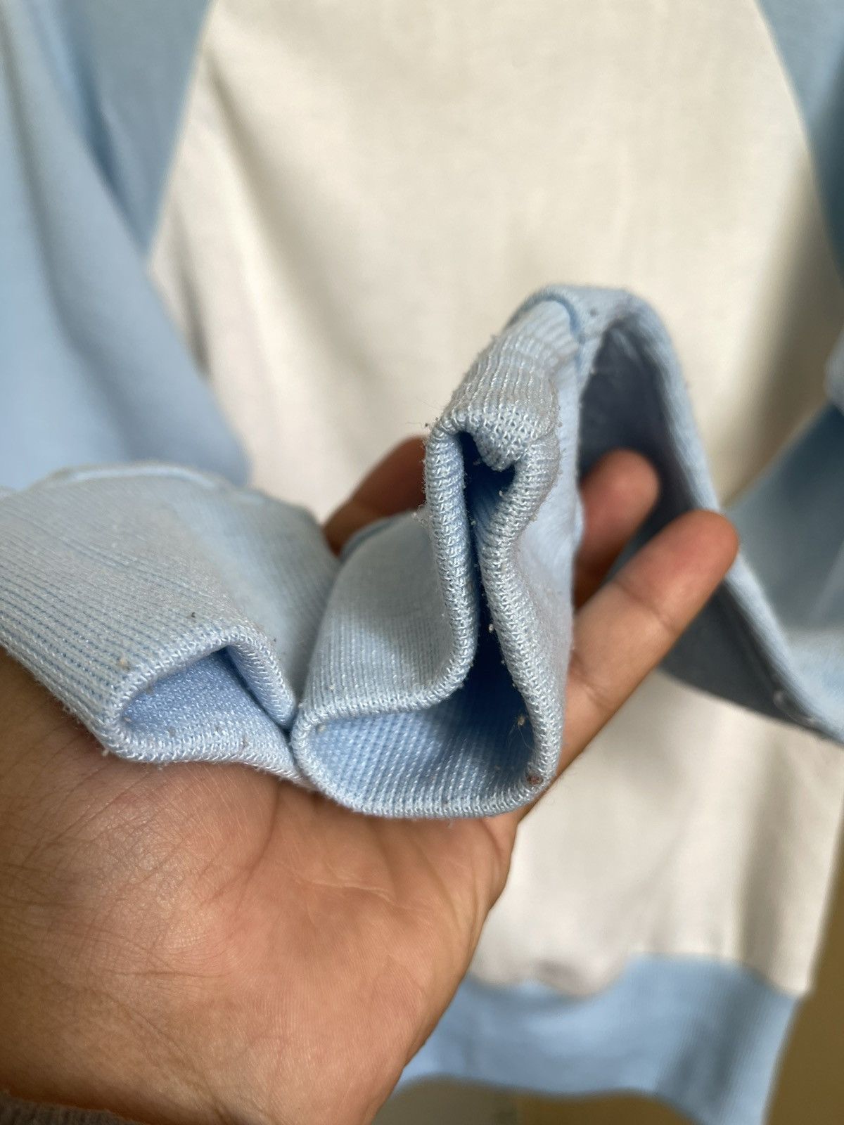 Adidas Vintage 80s Adidas Trefoil Baby Blue Sweatshirt Size M / US 6-8 / IT 42-44 - 7 Thumbnail