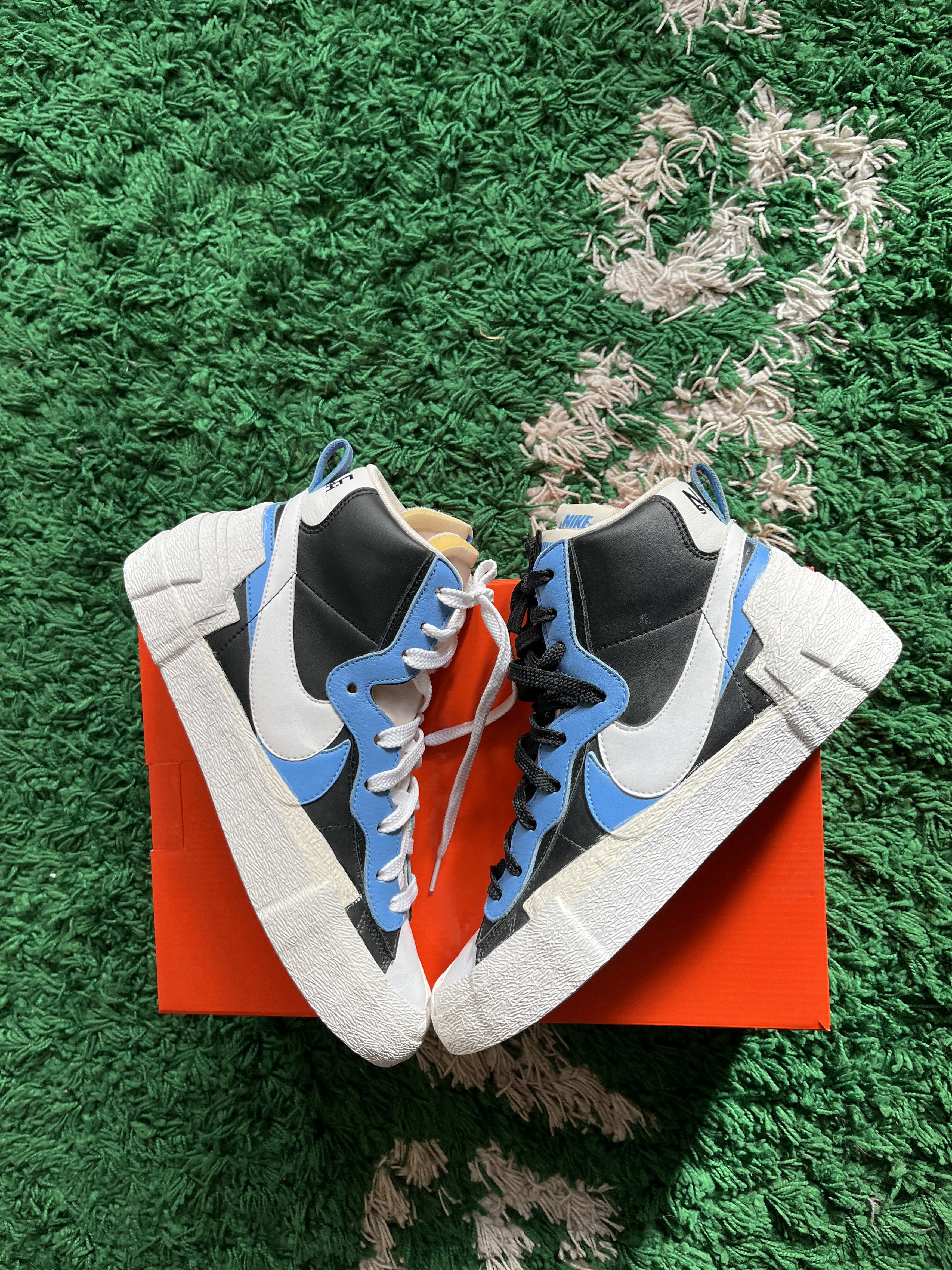 Nike × Sacai nike sb blazer sacai light blue Size US 9.5 / EU 42-43 - 1 Thumbnail