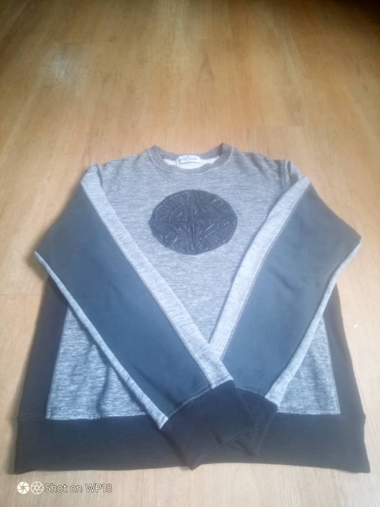 Stone Island × Vintage Vintage Stone Island Sweatshirt Grey Size US S / EU 44-46 / 1 - 10 Thumbnail