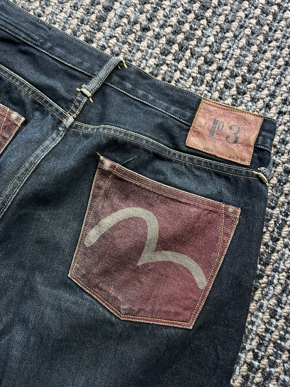 Evisu 00’s EVISU SEAGULL SELVEDGE BAGGY JEANS JAPAN ARCHIVE Size US 36 / EU 52 - 3 Thumbnail