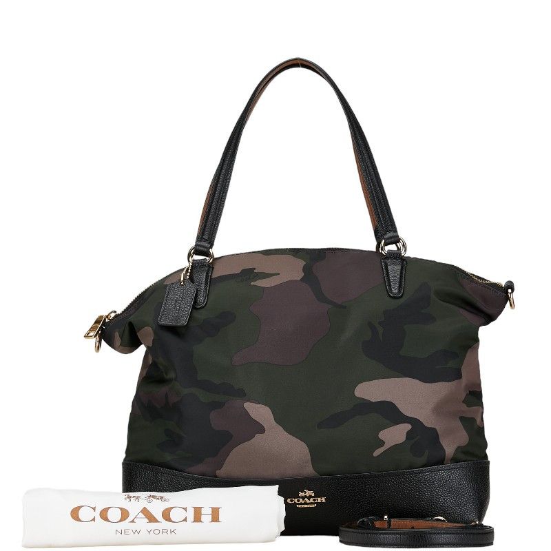Coach Coach Coach Camouflage Nylon 2WAY Handbag F17777 Canvas Handbag F17777 in Very Good Condition Size ONE SIZE - 1 Thumbnail